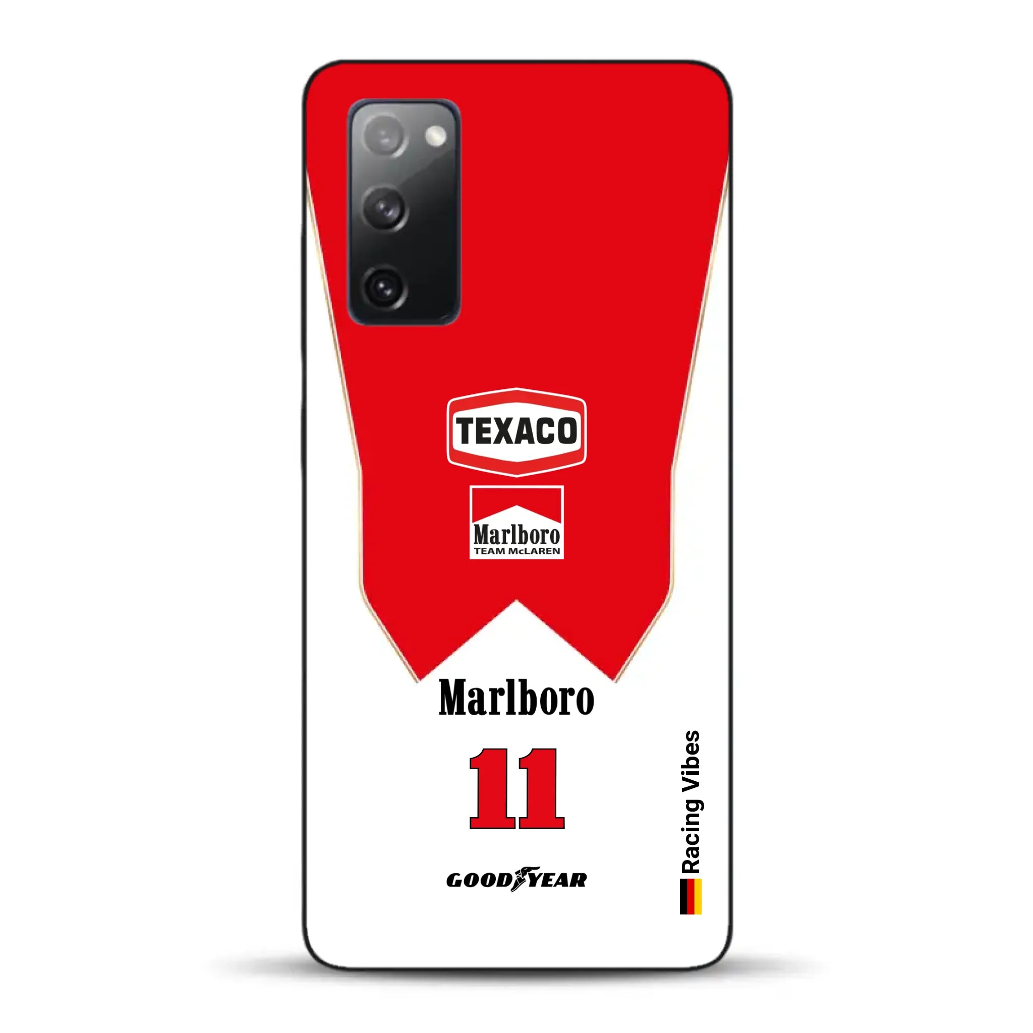 James Hunt McLaren M23 Livery - Individuelle Handyhülle für Samsung