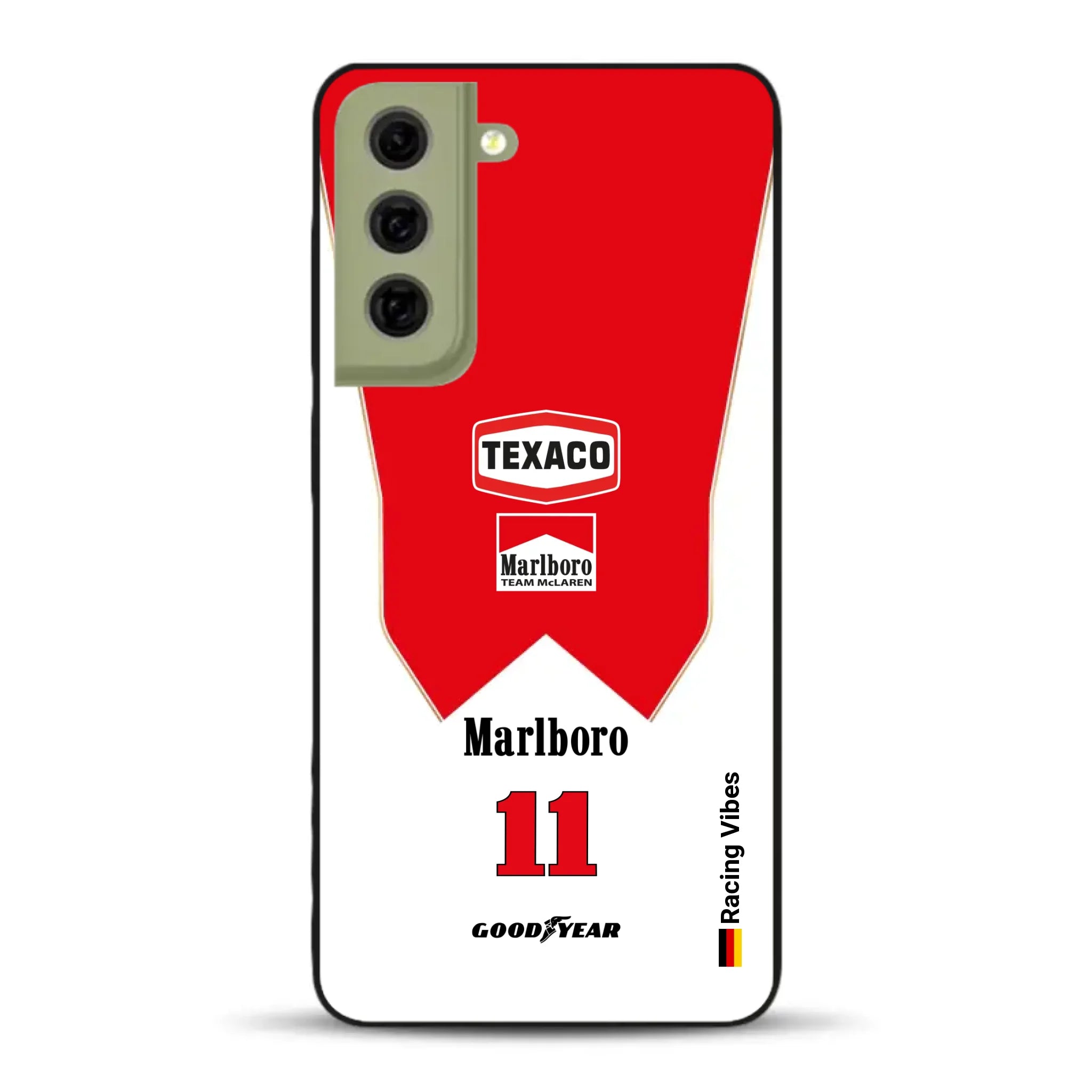 James Hunt McLaren M23 Livery - Individuelle Handyhülle für Samsung