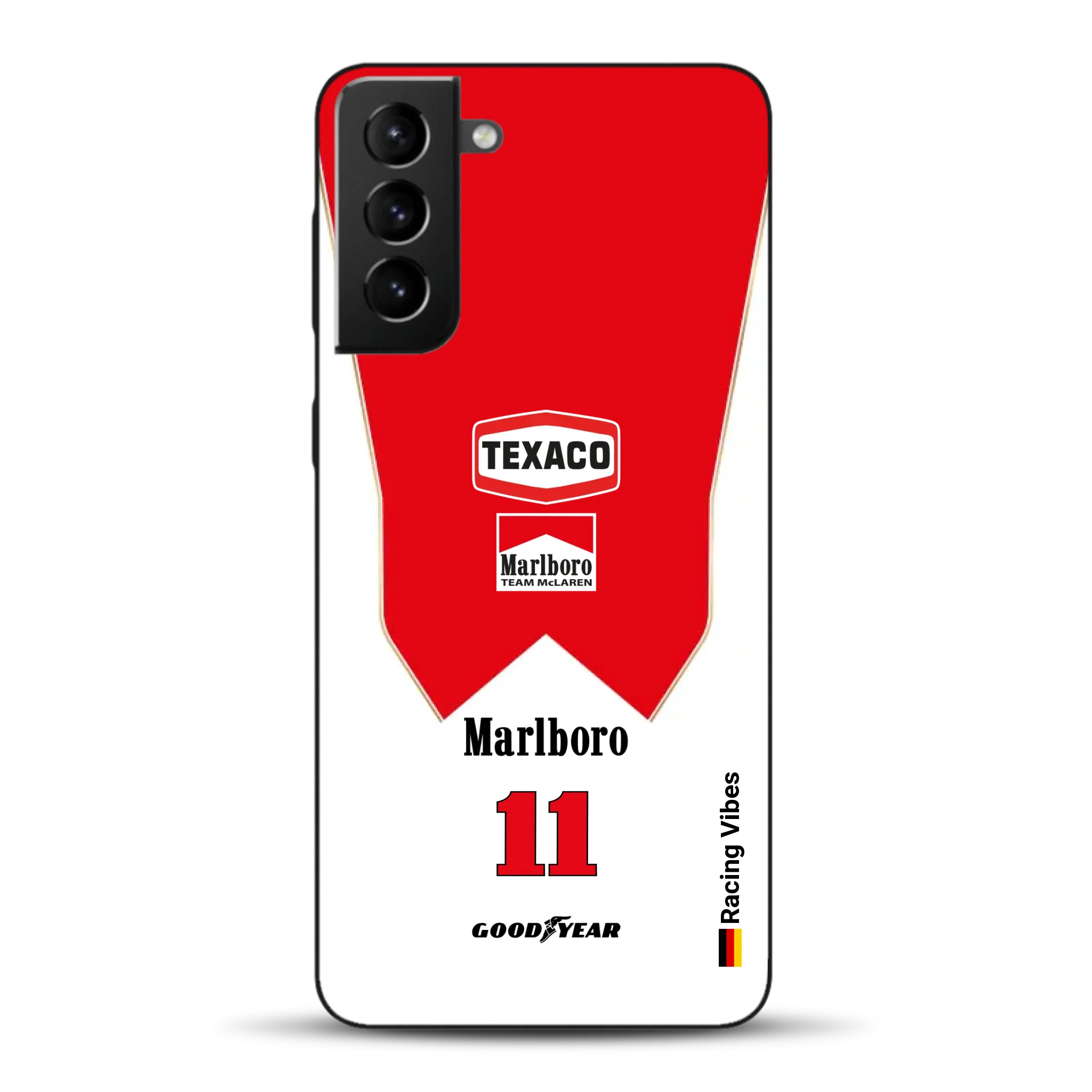 James Hunt McLaren M23 Livery - Individuelle Handyhülle für Samsung
