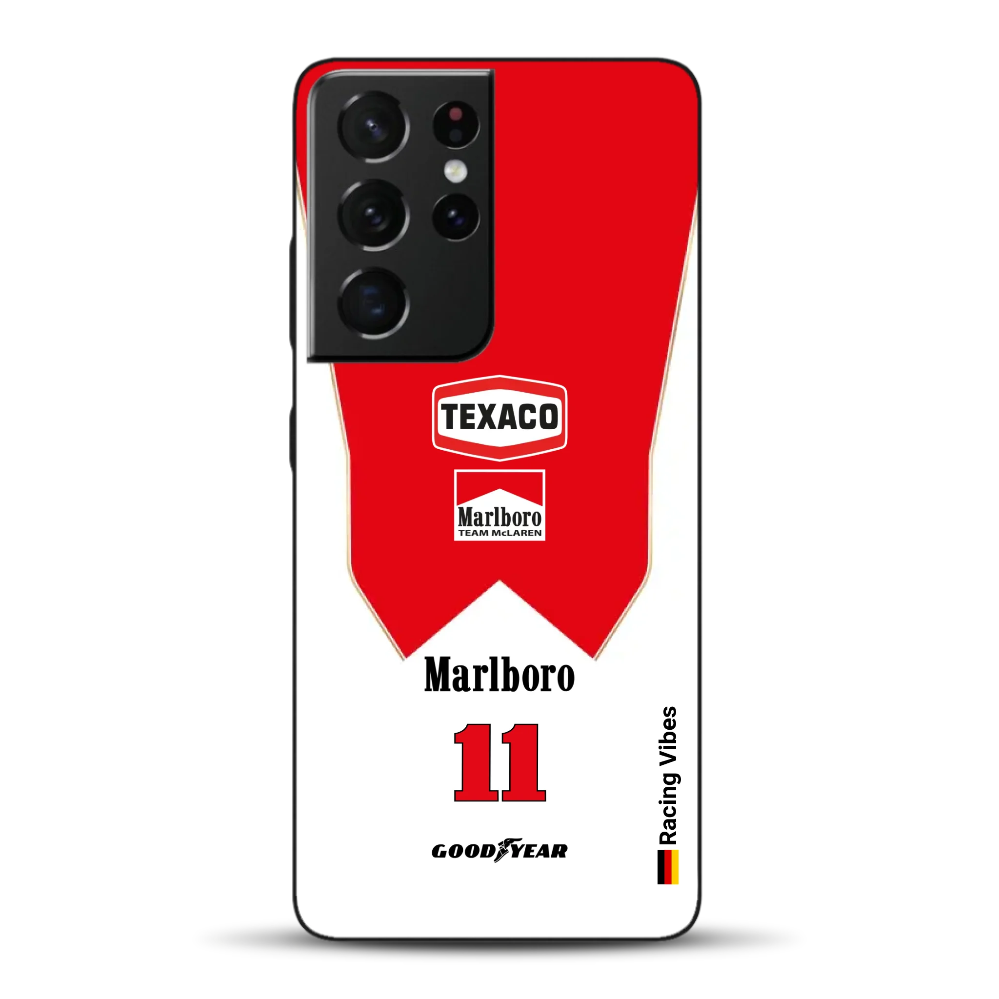 James Hunt McLaren M23 Livery - Individuelle Handyhülle für Samsung