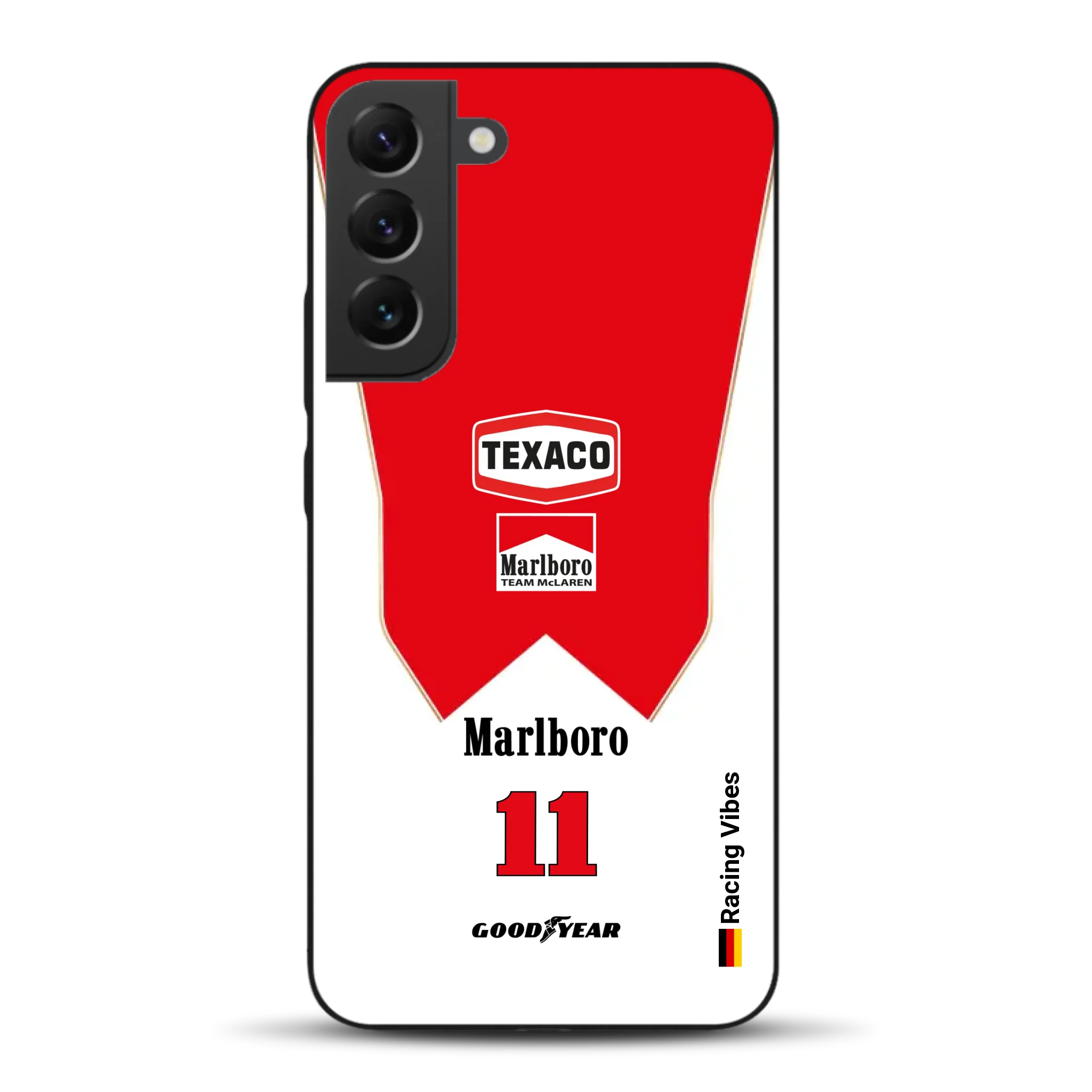 James Hunt McLaren M23 Livery - Individuelle Handyhülle für Samsung