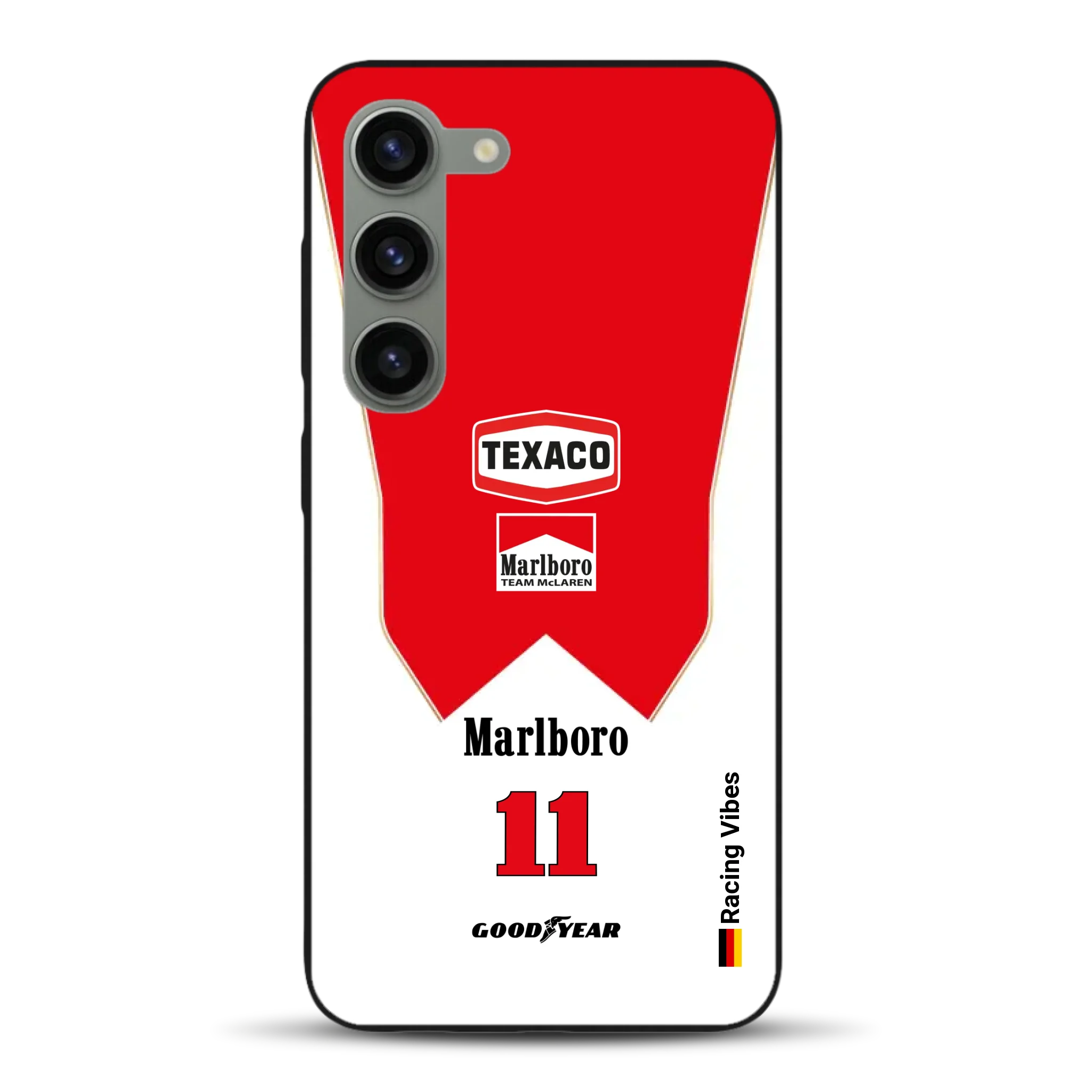 James Hunt McLaren M23 Livery - Individuelle Handyhülle für Samsung