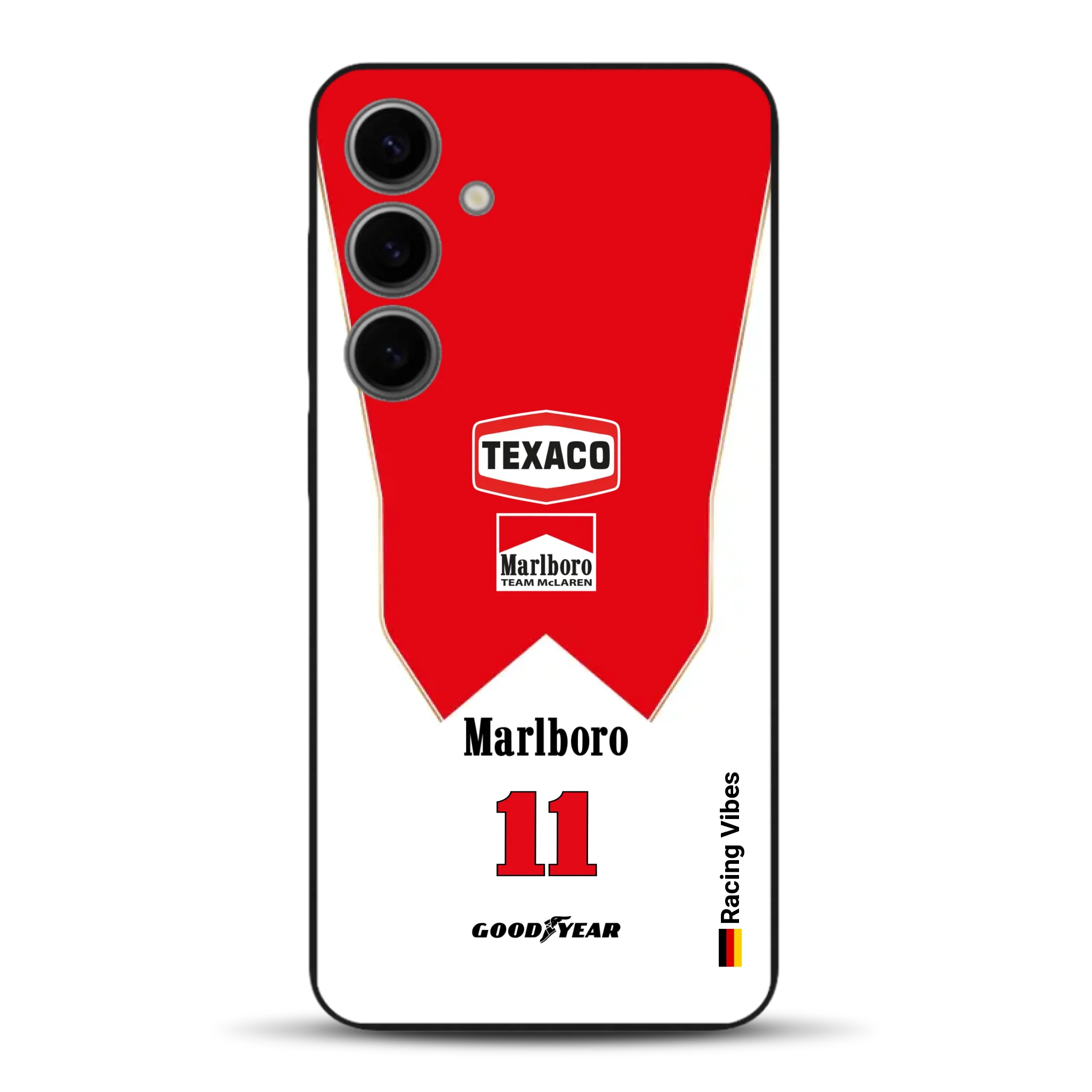 James Hunt McLaren M23 Livery - Individuelle Handyhülle für Samsung