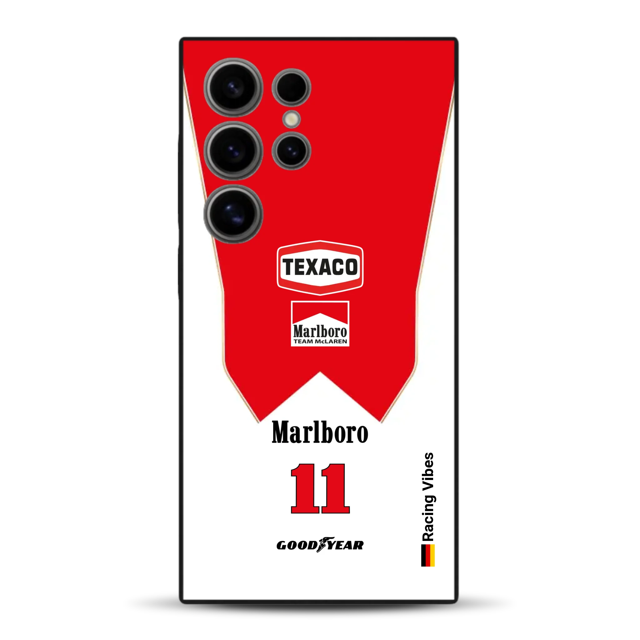 James Hunt McLaren M23 Livery - Individuelle Handyhülle für Samsung