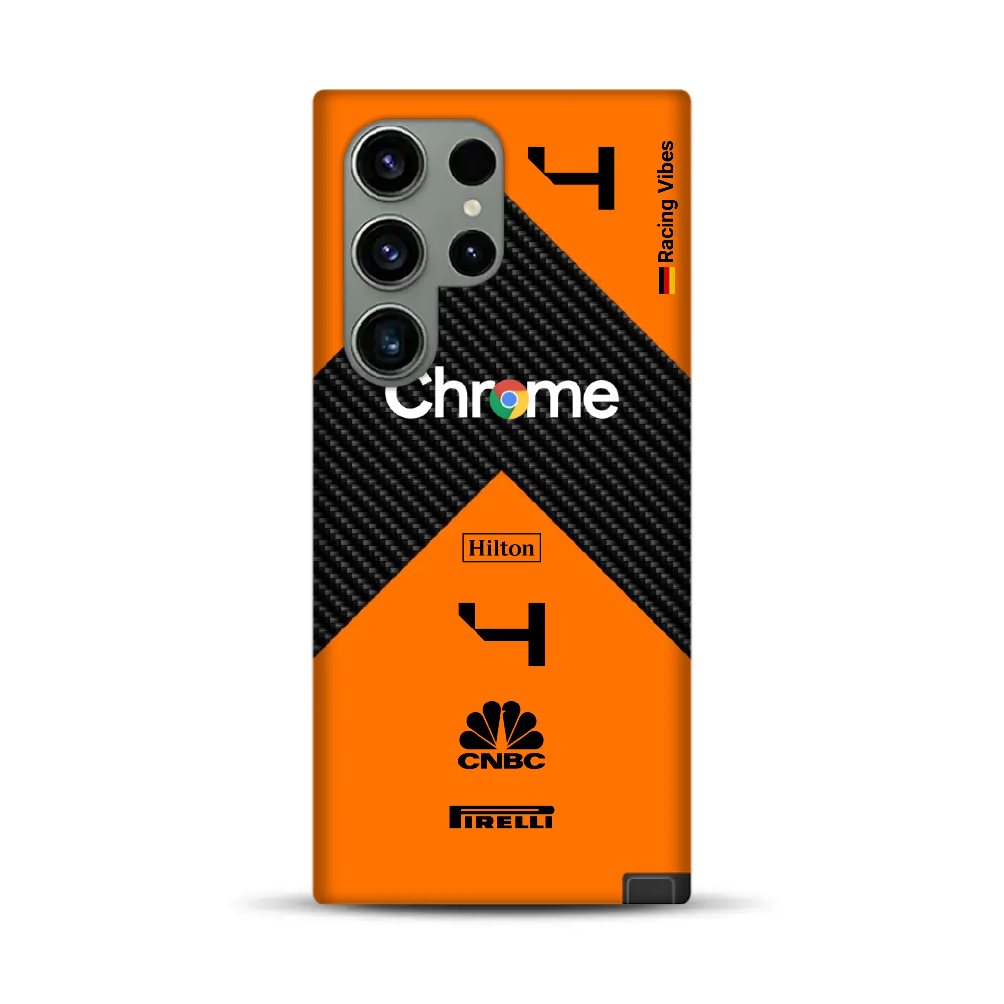 McL F1 2024 Livery – Custodia premium personalizzata per Samsung