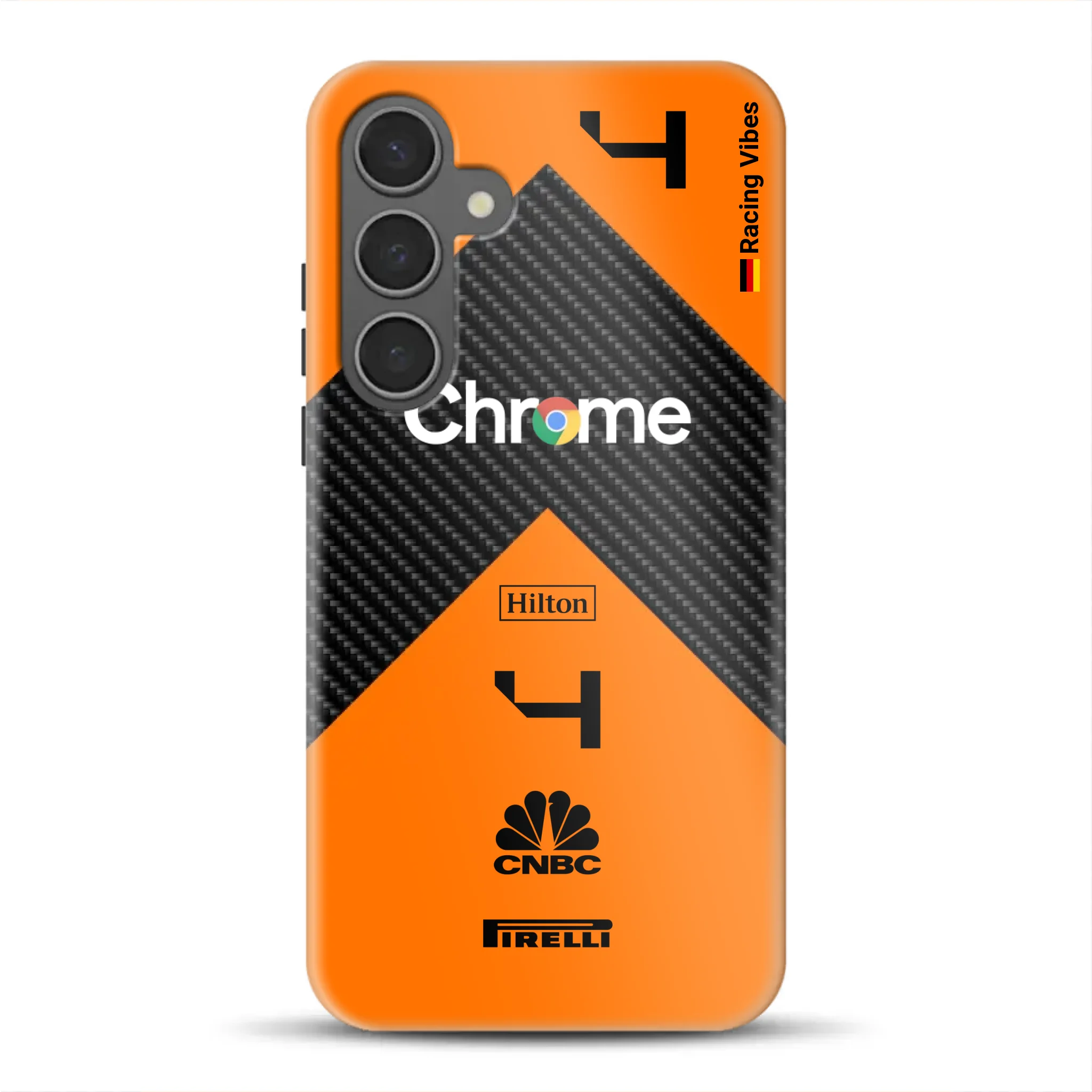 McL F1 2024 Livery – Custodia premium personalizzata per Samsung