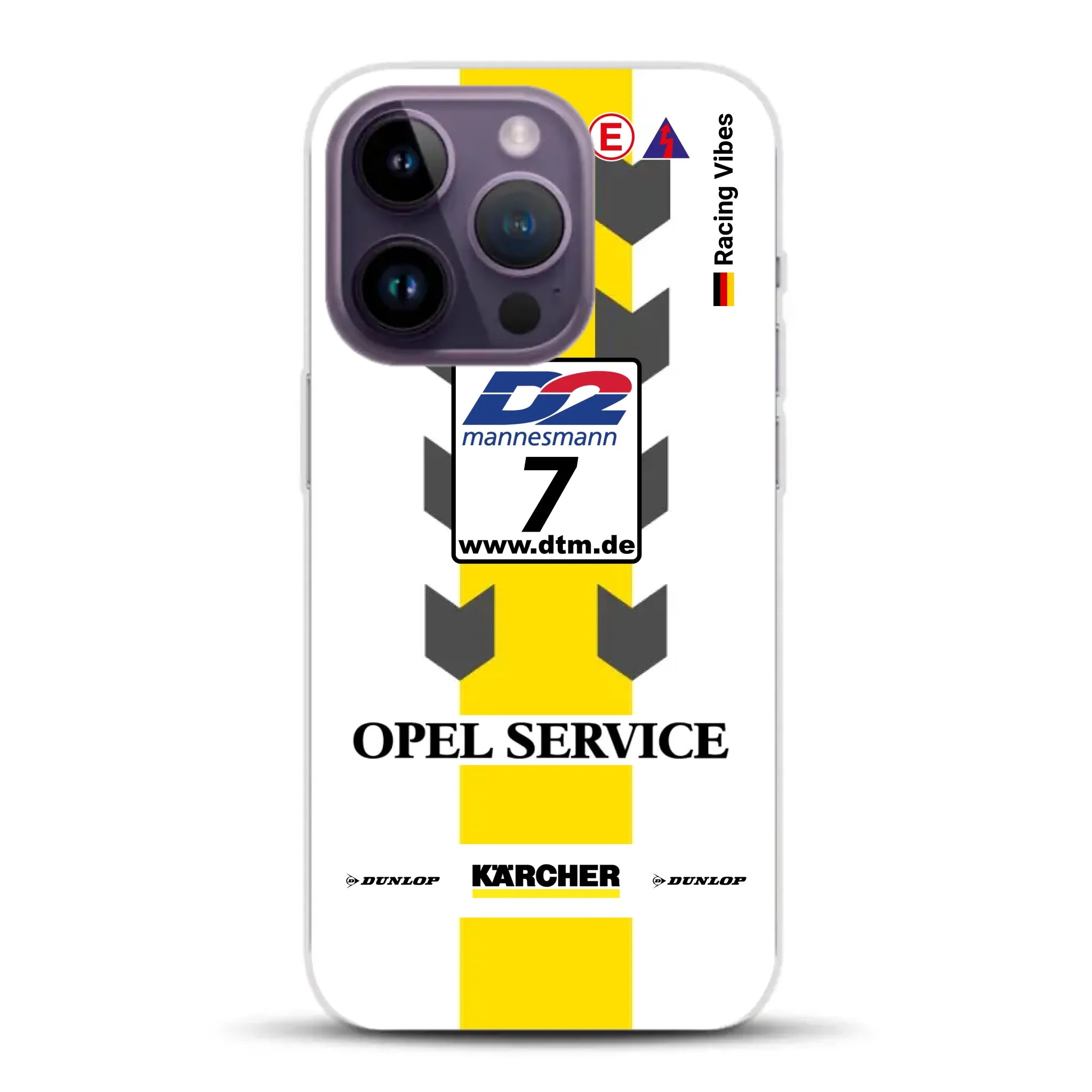 Astra V8 Coupé DTM #7 Team Phoenix 2000 Livery - Individuelle Handyhülle für iPhone