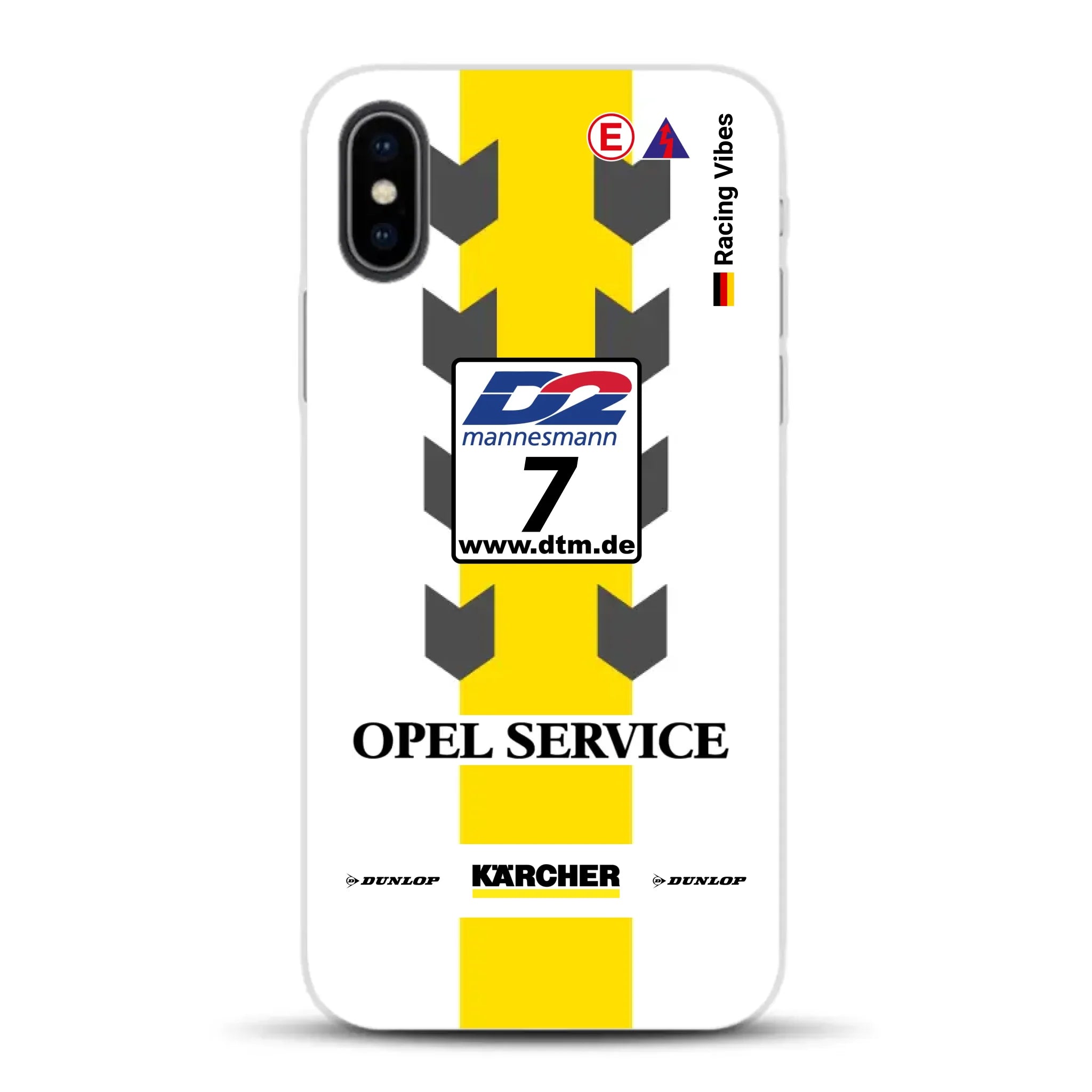 Astra V8 Coupé DTM #7 Team Phoenix 2000 Livery - Individuelle Handyhülle für iPhone