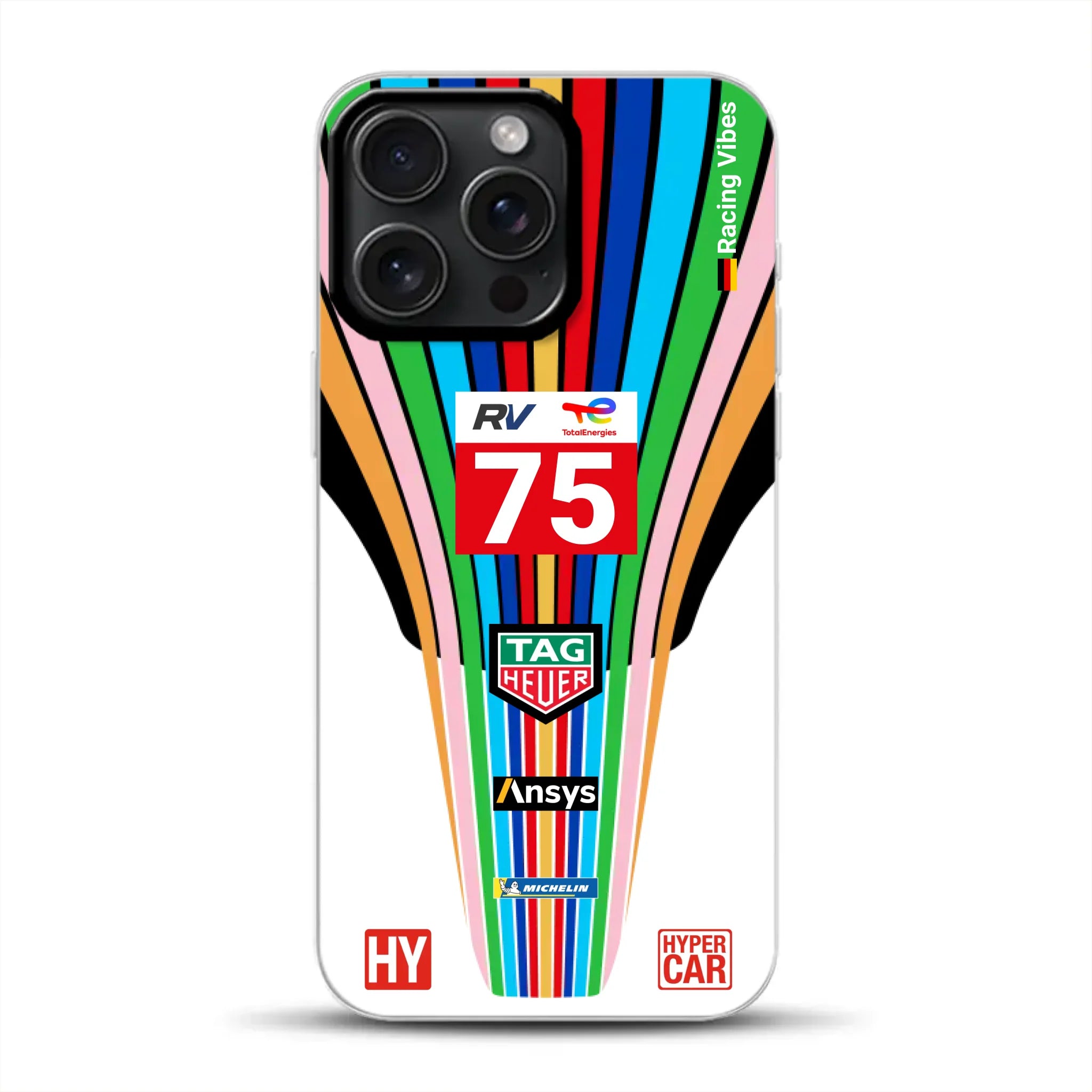 Porsche 963 #75 2023 Livery - Custodia per cellulare personalizzata per iPhone