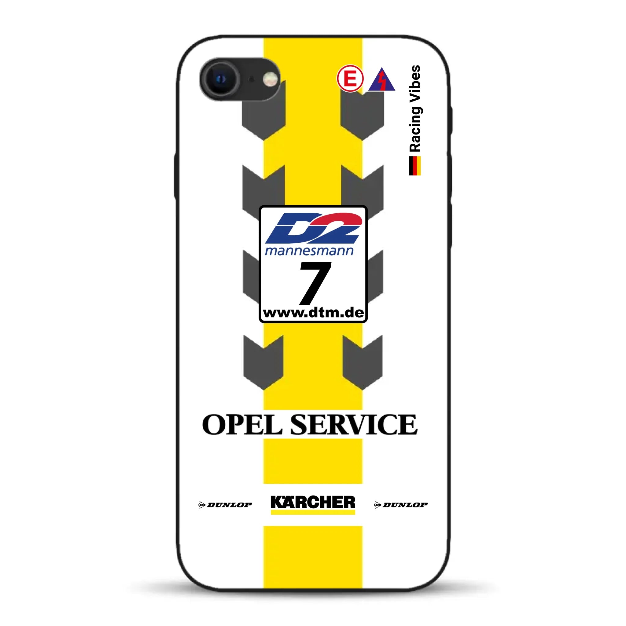 Astra V8 Coupé DTM #7 Team Phoenix 2000 Livery - Individuelle Handyhülle für iPhone