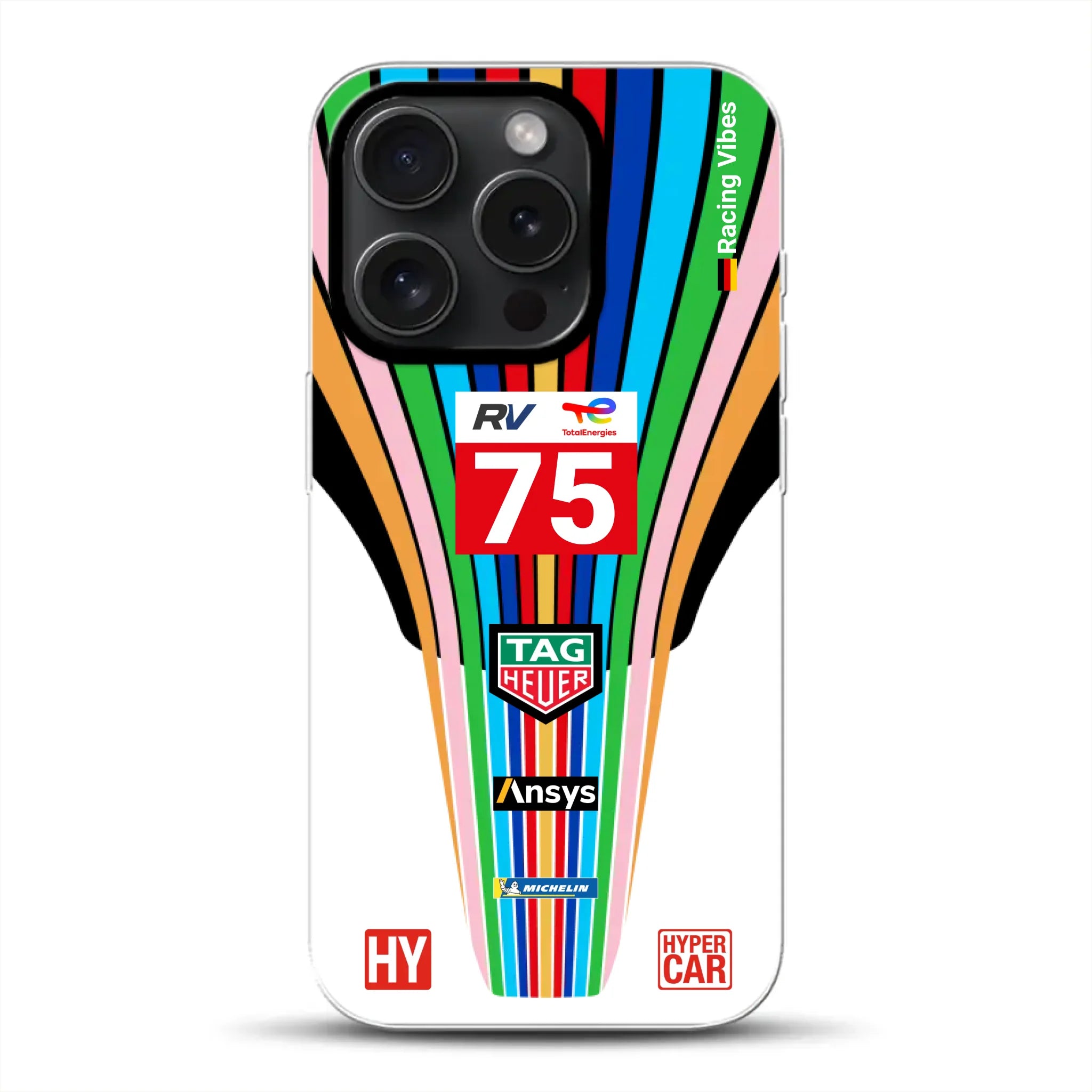 Porsche 963 #75 2023 Livery - Custodia per cellulare personalizzata per iPhone