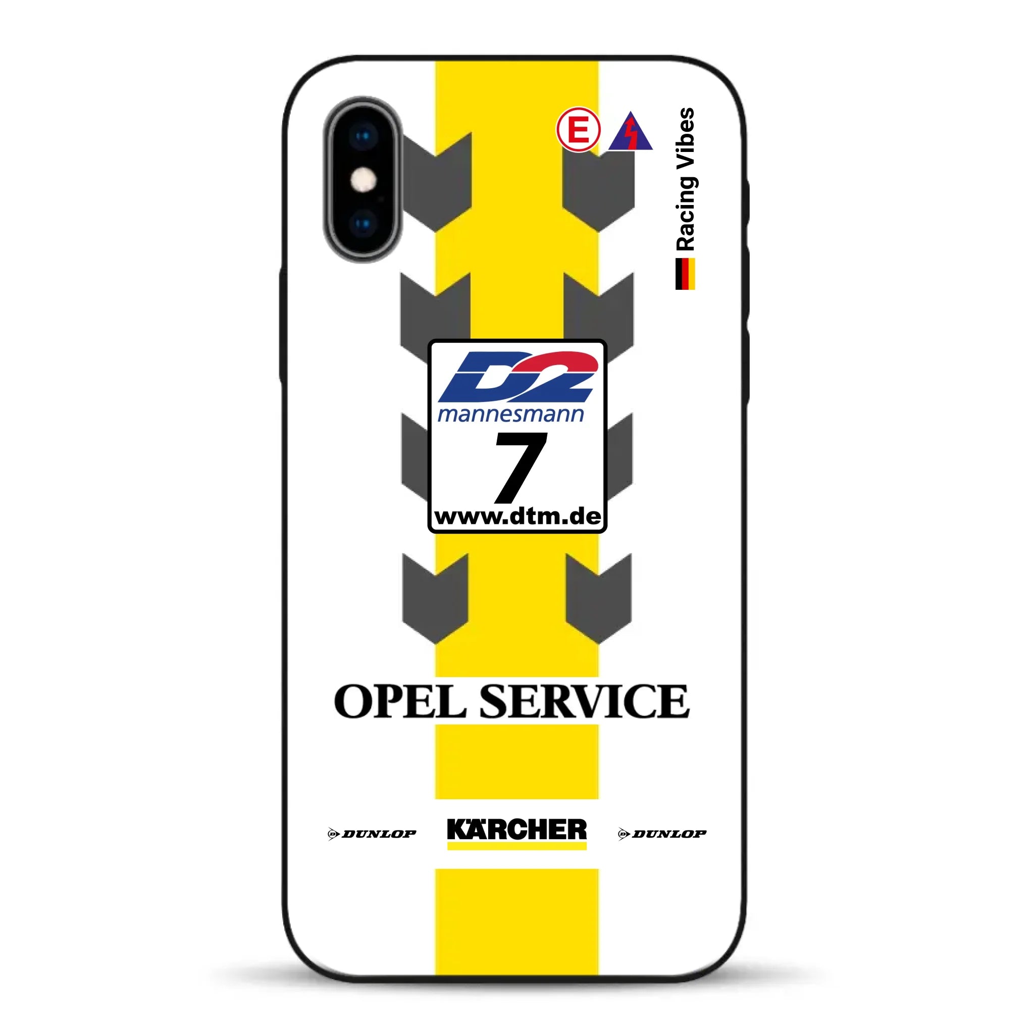 Astra V8 Coupé DTM #7 Team Phoenix 2000 Livery - Individuelle Handyhülle für iPhone