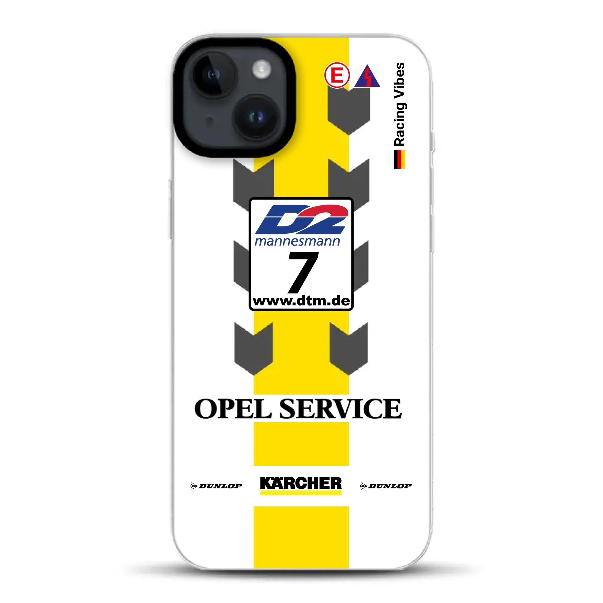 Astra V8 Coupé DTM #7 Team Phoenix 2000 Livery - Individuelle Handyhülle für iPhone