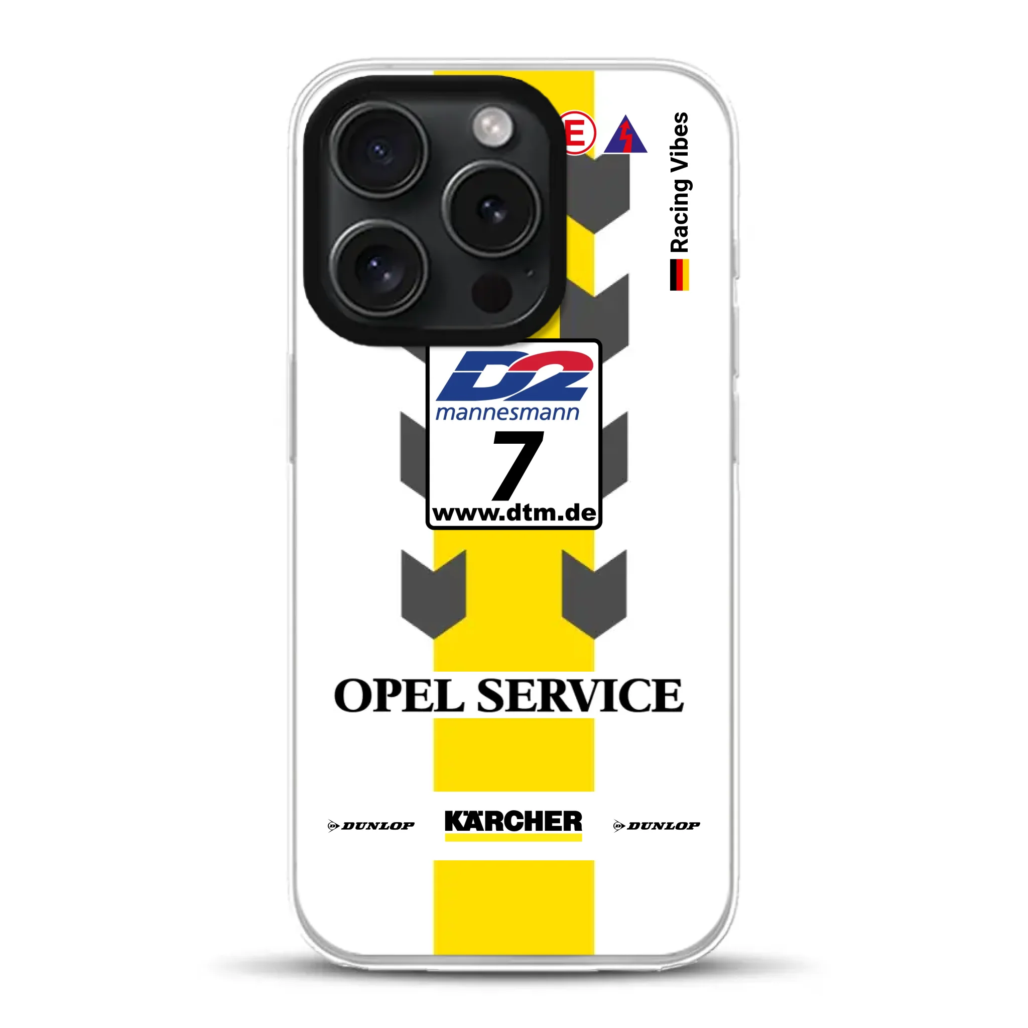 Astra V8 Coupé DTM #7 Team Phoenix 2000 Livery - Individuelle Handyhülle für iPhone