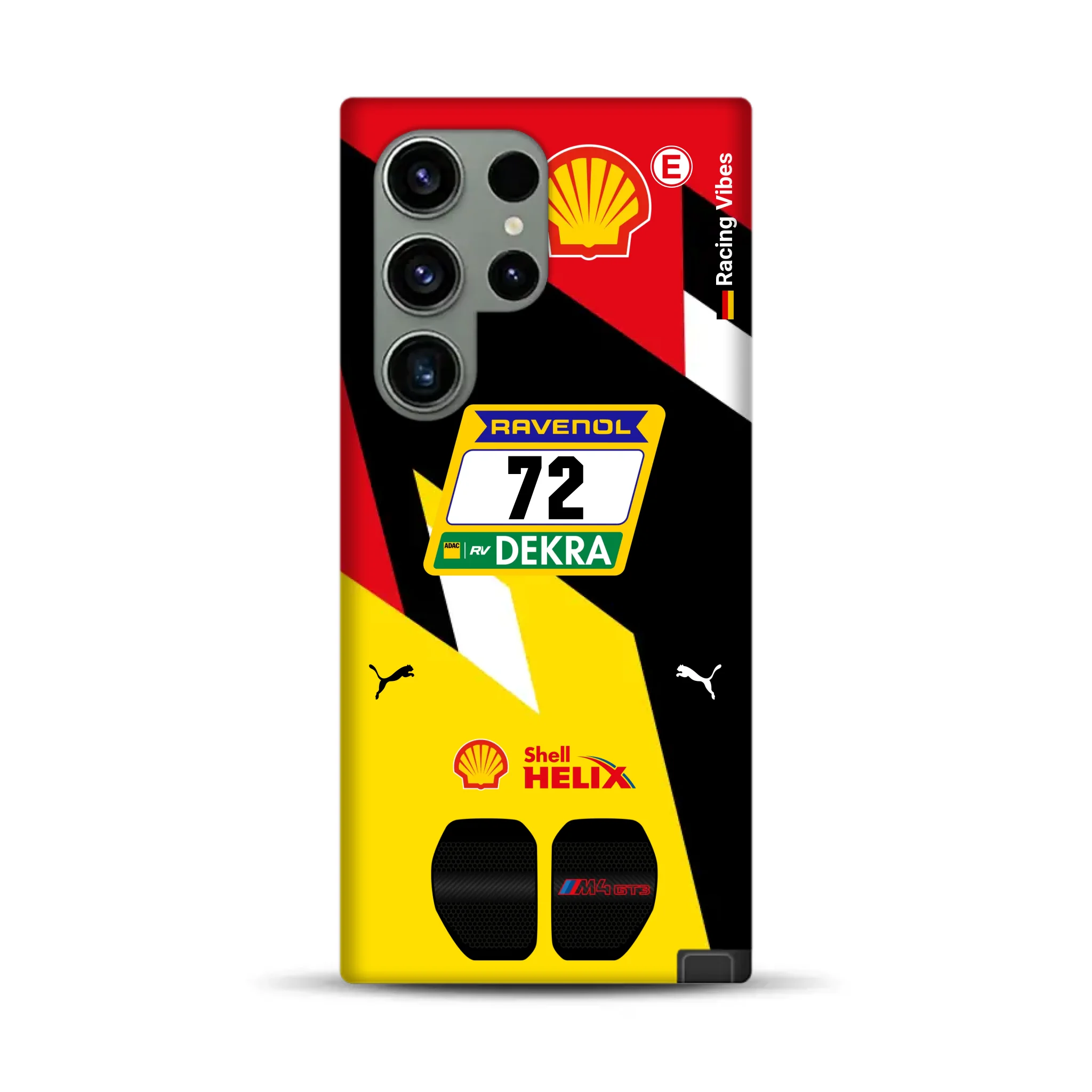 RMG M4 GT3 #72 Nürburgring 24h Qualifiers 2024 Livery – Personnalisé Premium Case pour Samsung