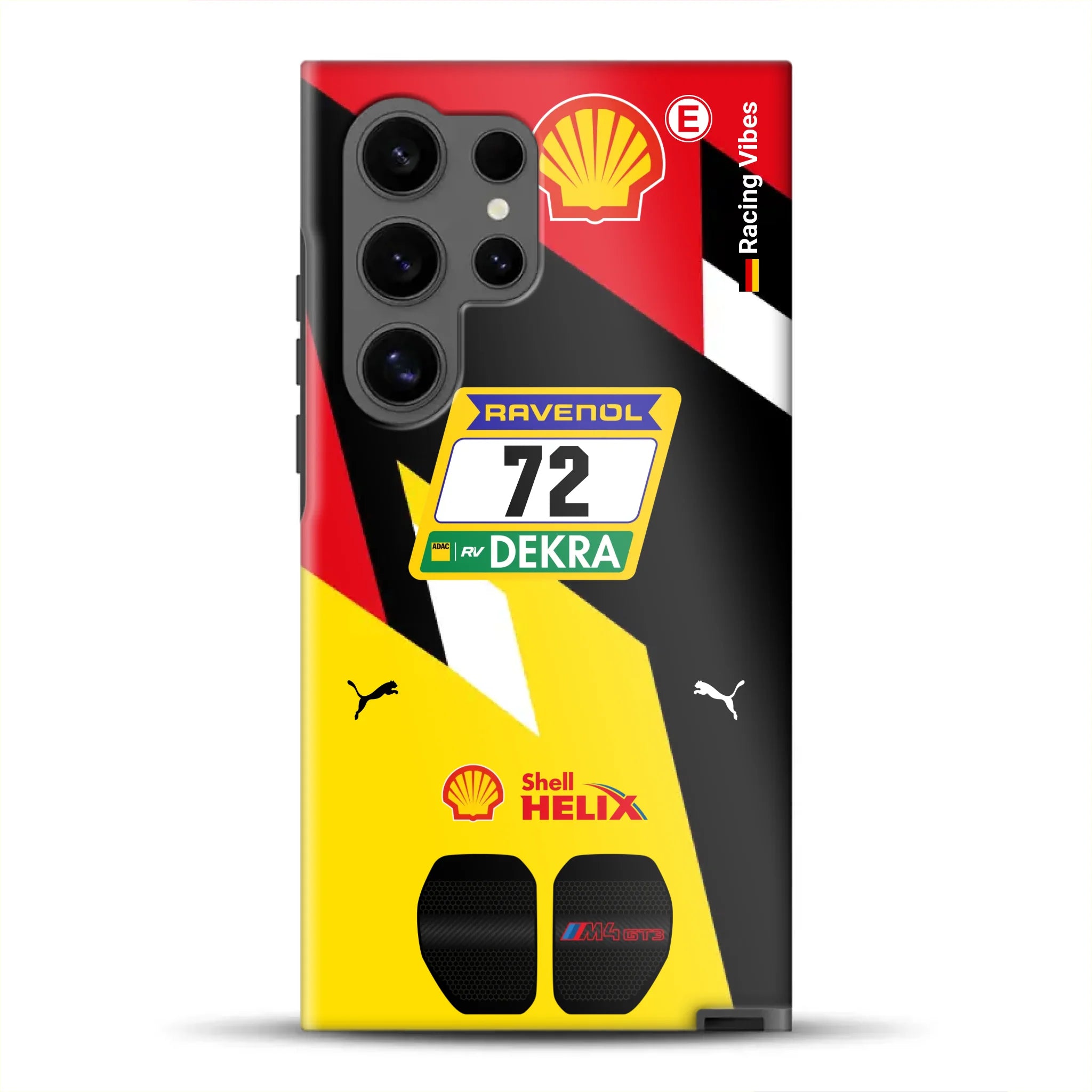 RMG M4 GT3 #72 Nürburgring 24h Qualifiers 2024 Livery – Personnalisé Premium Case pour Samsung