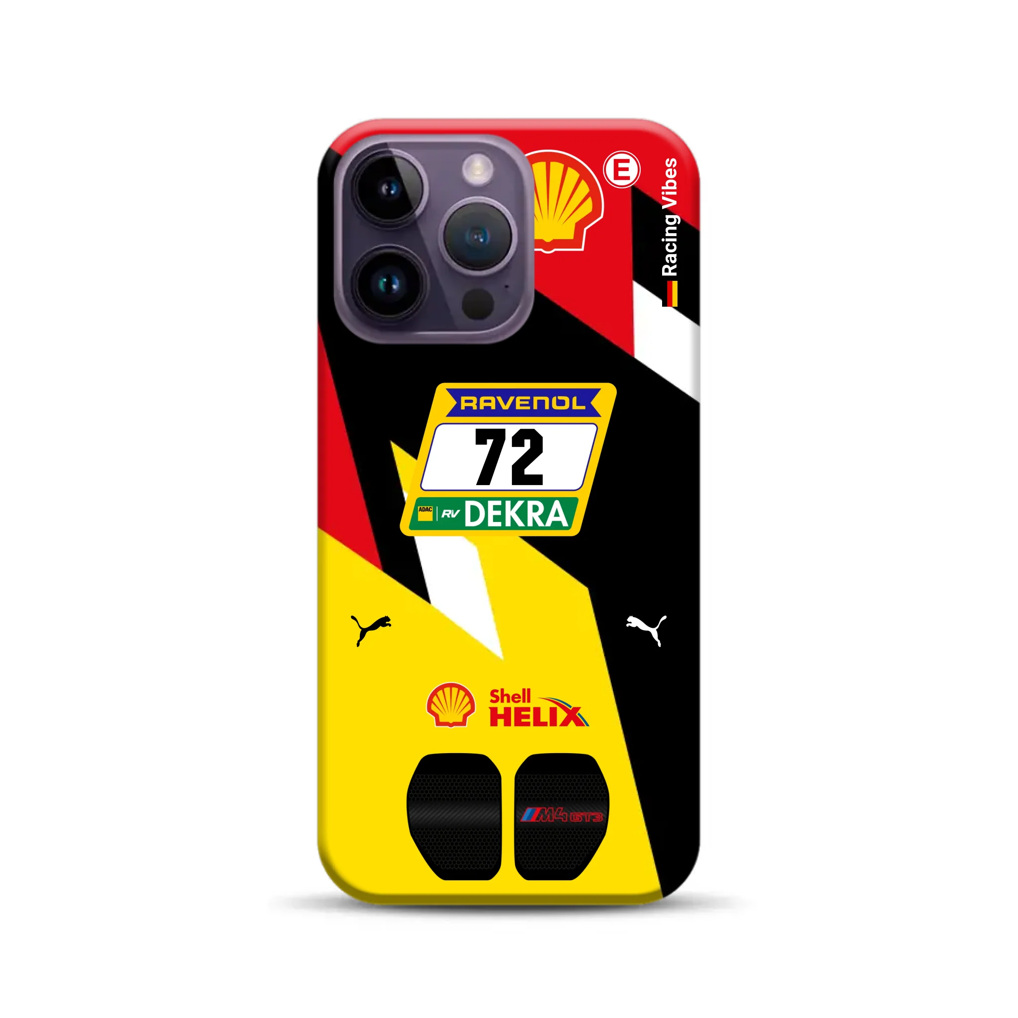RMG M4 GT3 #72 Nürburgring 24h Qualifiers 2024 Livery – Personnalisé Premium Case pour iPhone