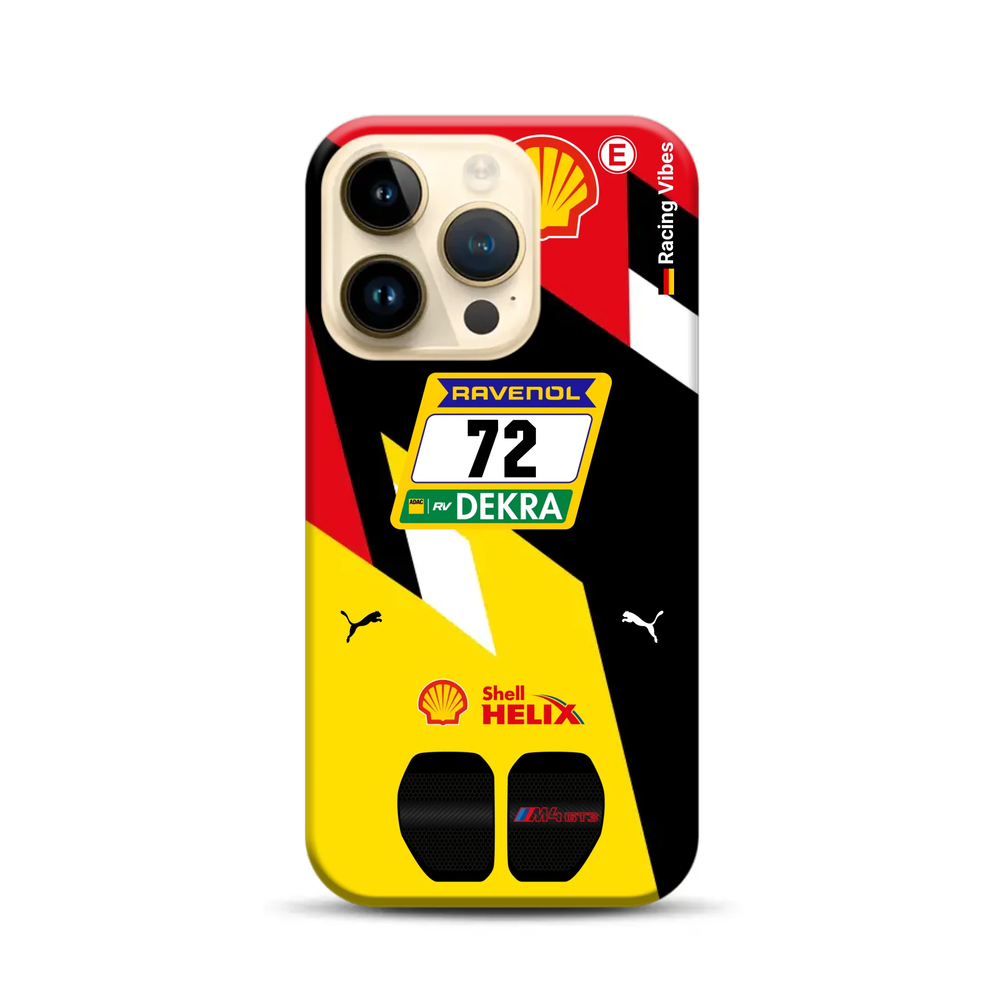 RMG M4 GT3 #72 Nürburgring 24h Qualifiers 2024 Livery – Personnalisé Premium Case pour iPhone