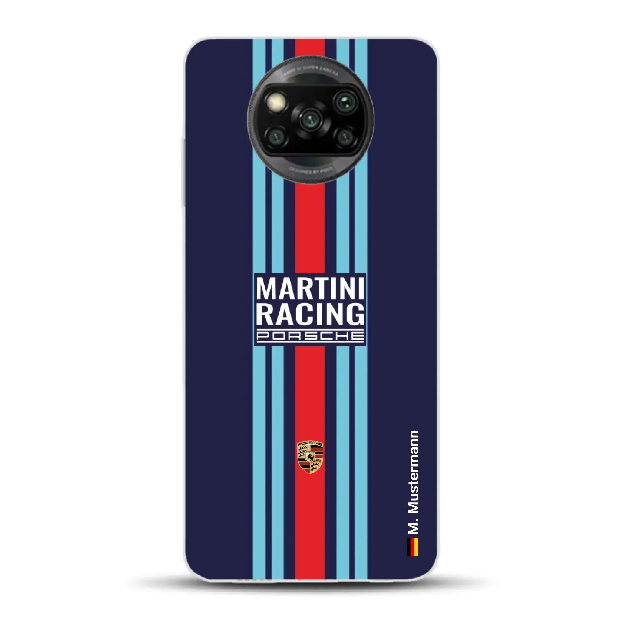 Martini Porsche Livery #2 - Custodia per cellulare personalizzata per Xiaomi