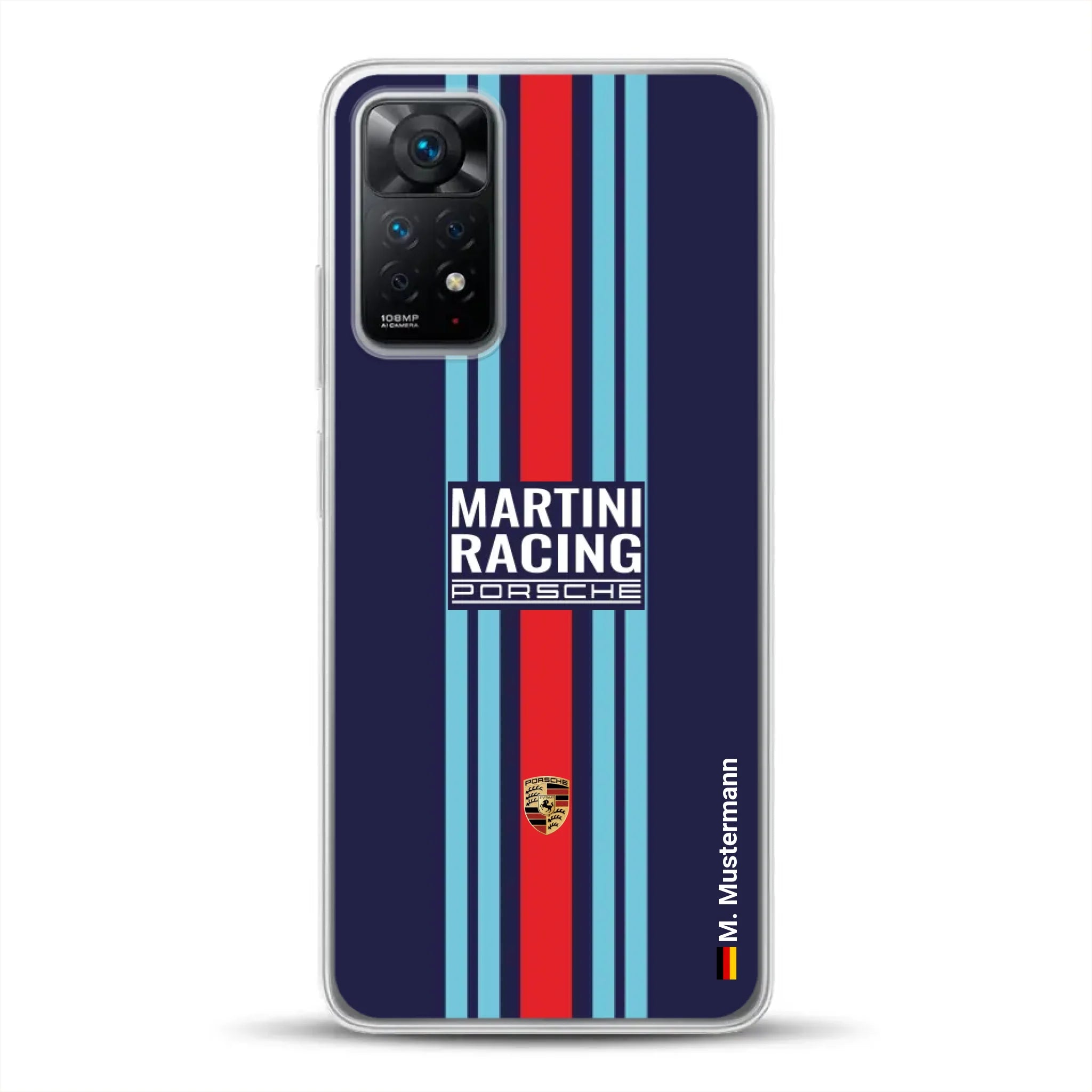 Martini Porsche Livery #2 - Custodia per cellulare personalizzata per Xiaomi