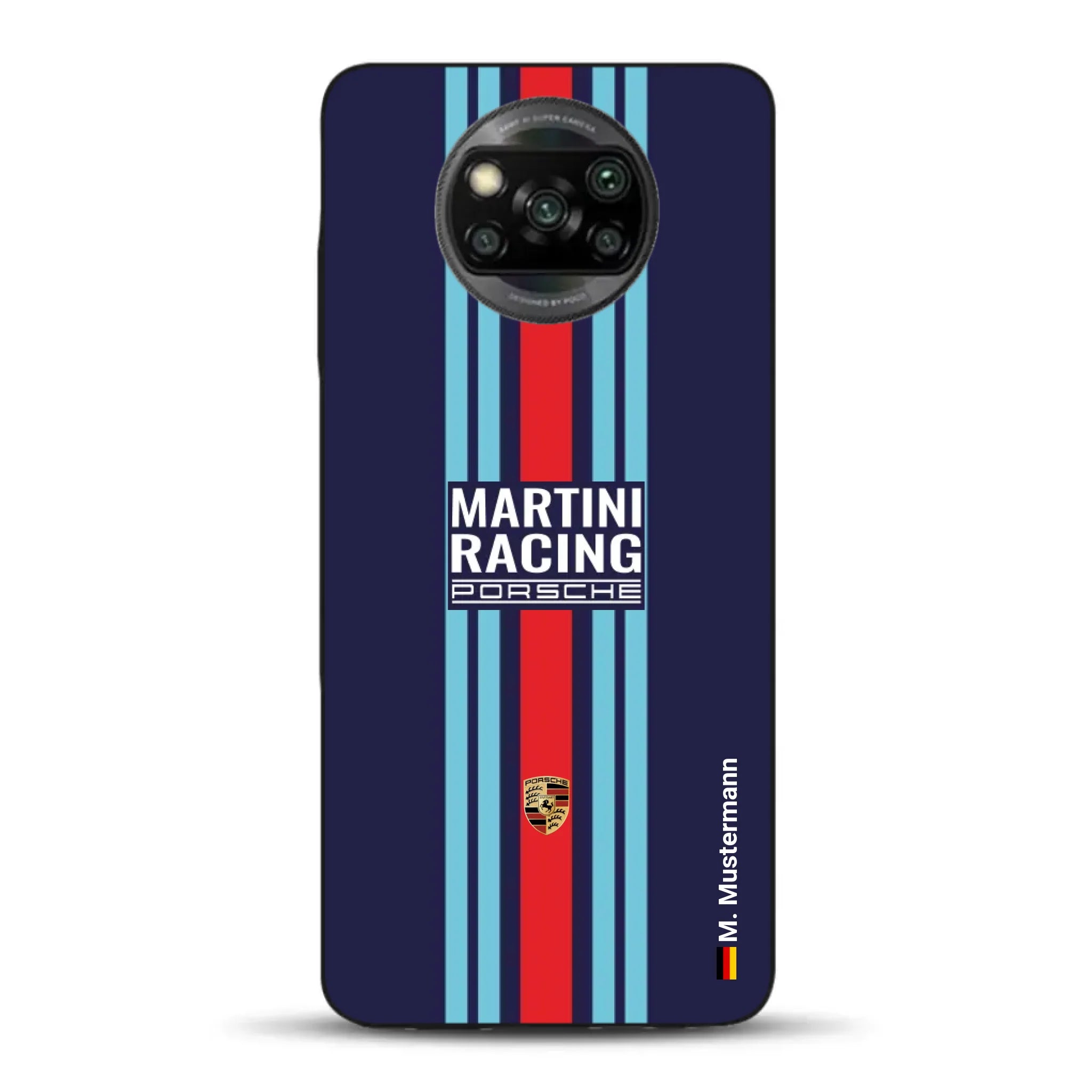 Martini Porsche Livery #2 - Custodia per cellulare personalizzata per Xiaomi