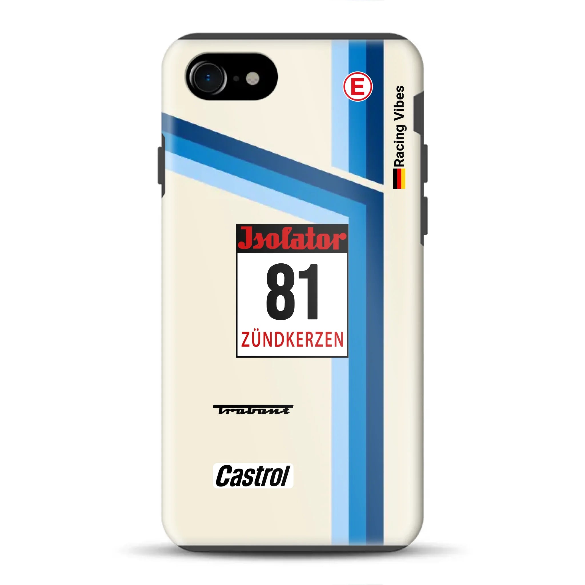 Trabant P800 RS Sachsenring Livery – Custodia premium personalizzata per iPhone