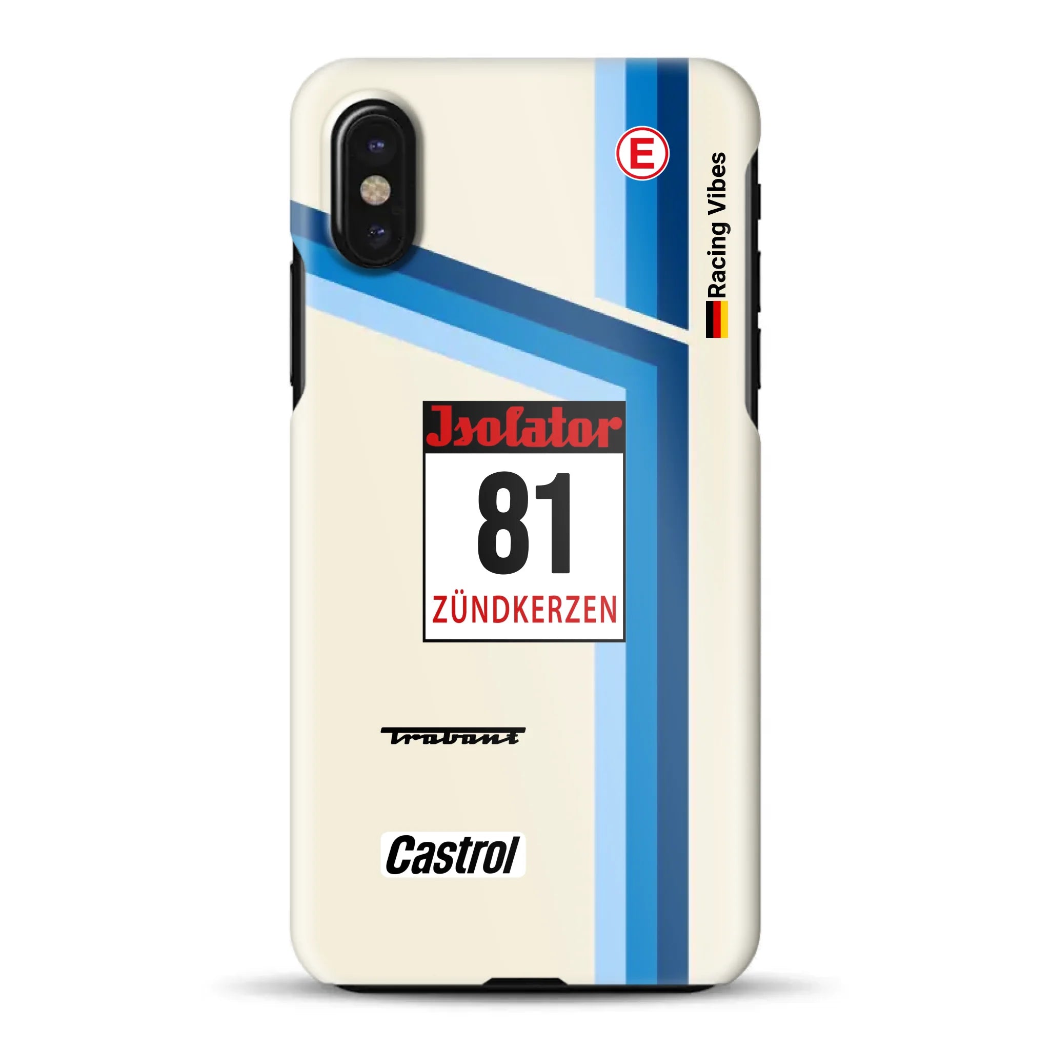 Trabant P800 RS Sachsenring Livery - Custodia rigida per iPhone