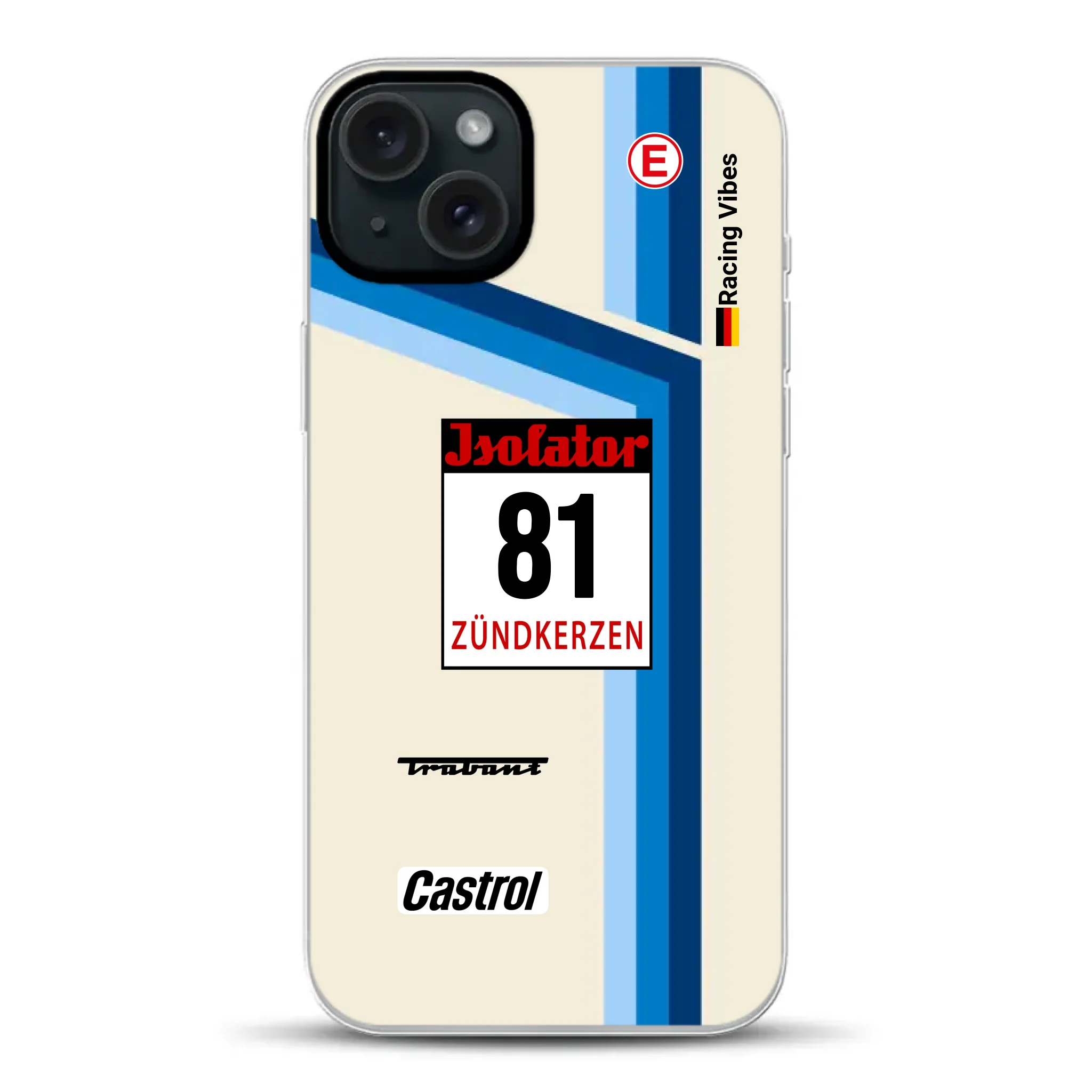 Trabant P800 RS Sachsenring Livery - Custodia per cellulare personalizzata per iPhone