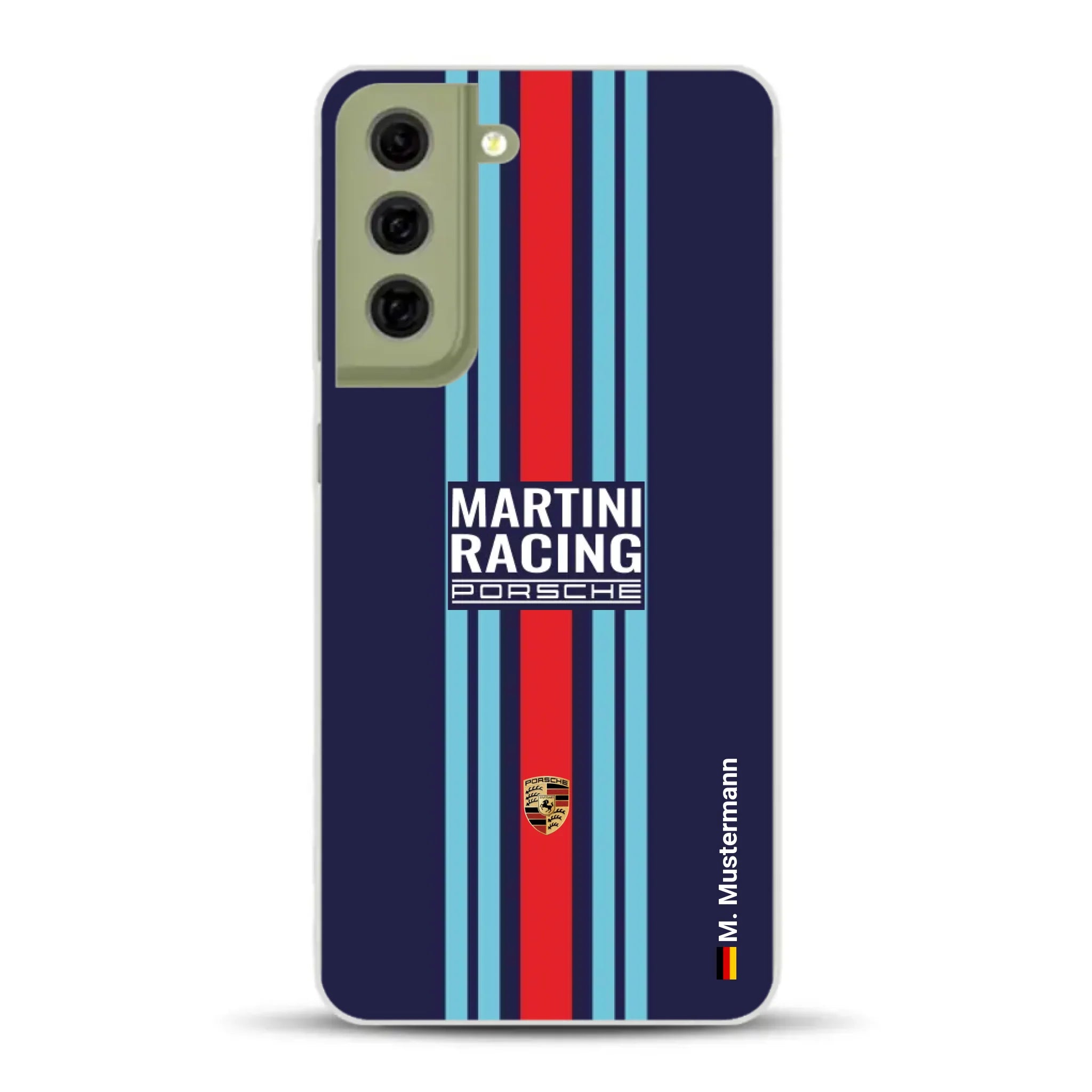 Martini Porsche Livery #2 - Custodia per cellulare personalizzata per Samsung