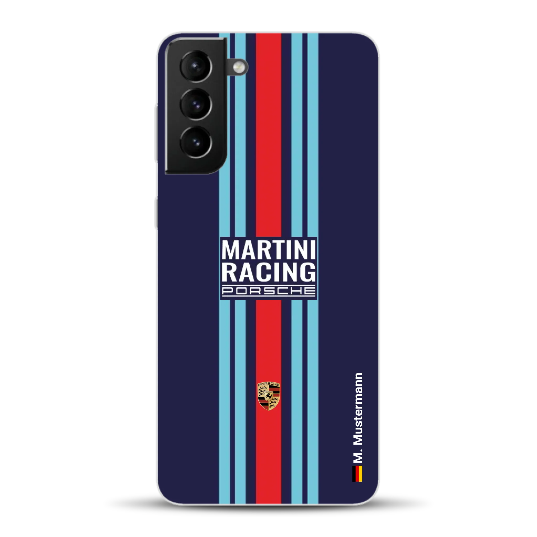 Martini Porsche Livery #2 - Custodia per cellulare personalizzata per Samsung