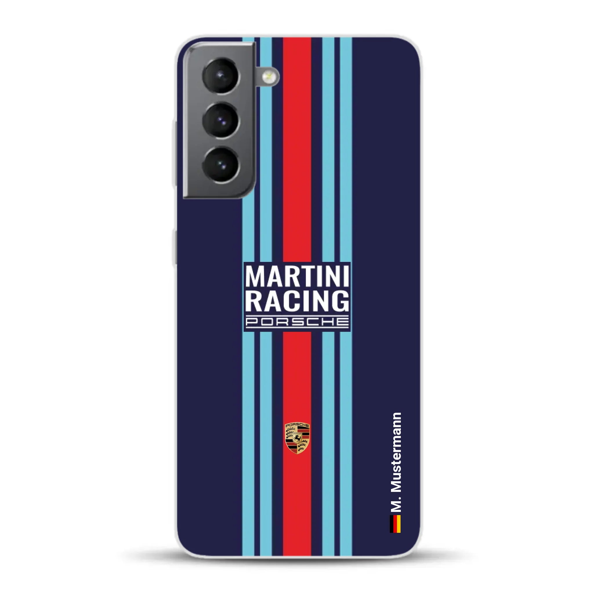 Martini Porsche Livery #2 - Custodia per cellulare personalizzata per Samsung