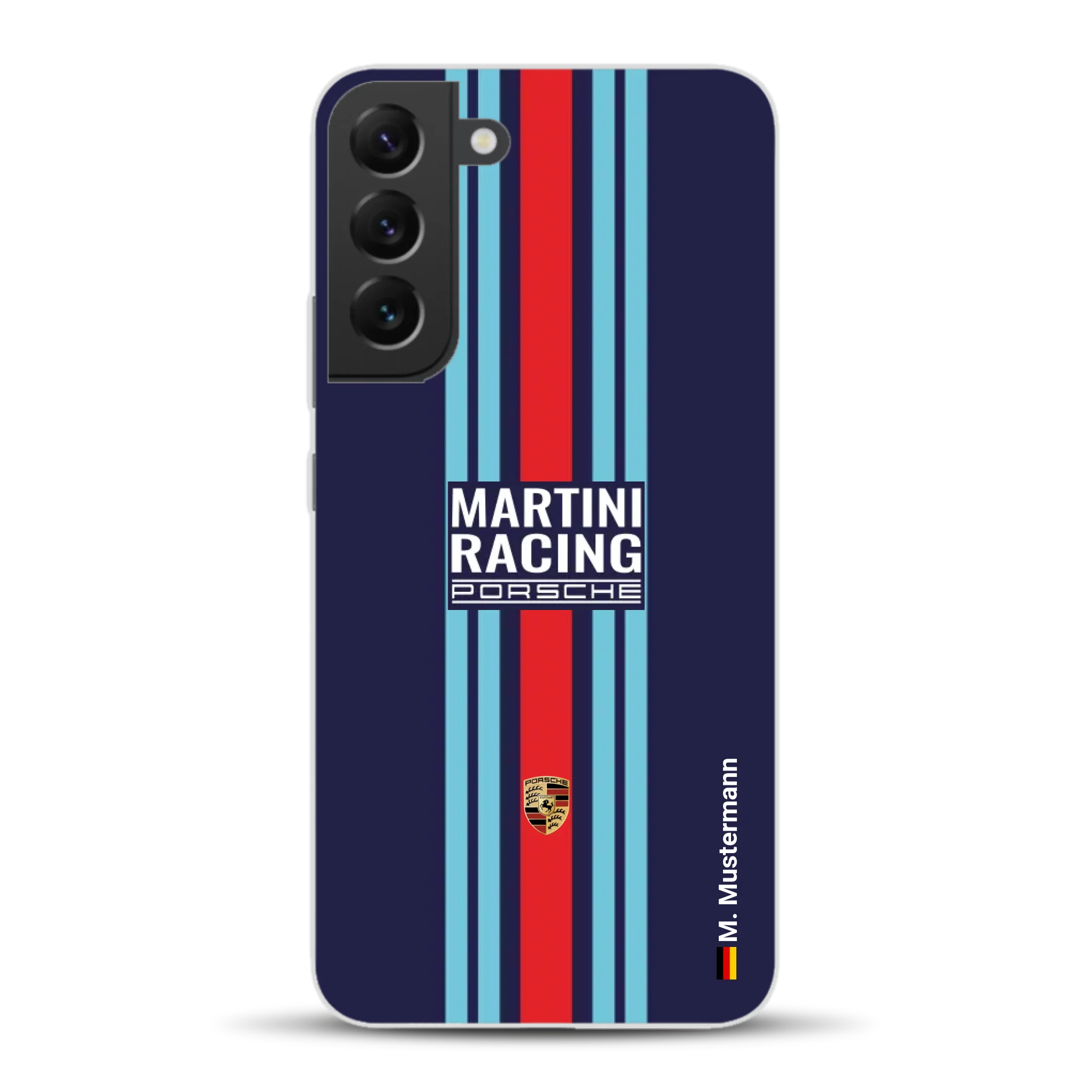 Martini Porsche Livery #2 - Individuelle Handyhülle für Samsung