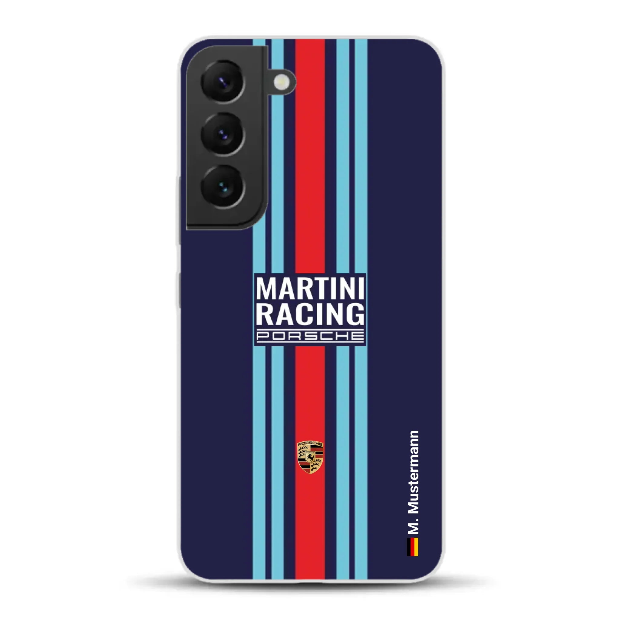 Martini Porsche Livery #2 - Custodia per cellulare personalizzata per Samsung