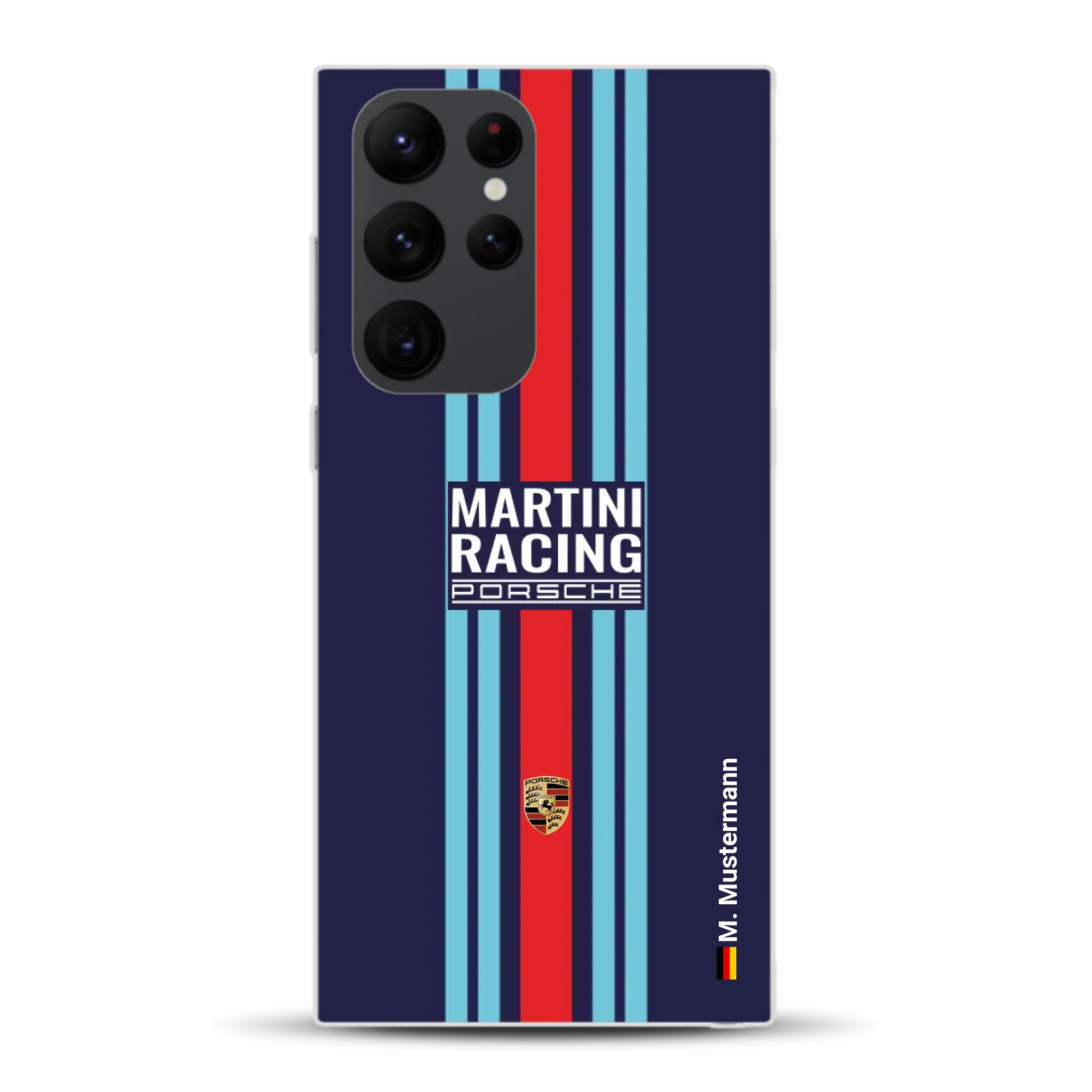 Martini Porsche Livery #2 - Custodia per cellulare personalizzata per Samsung