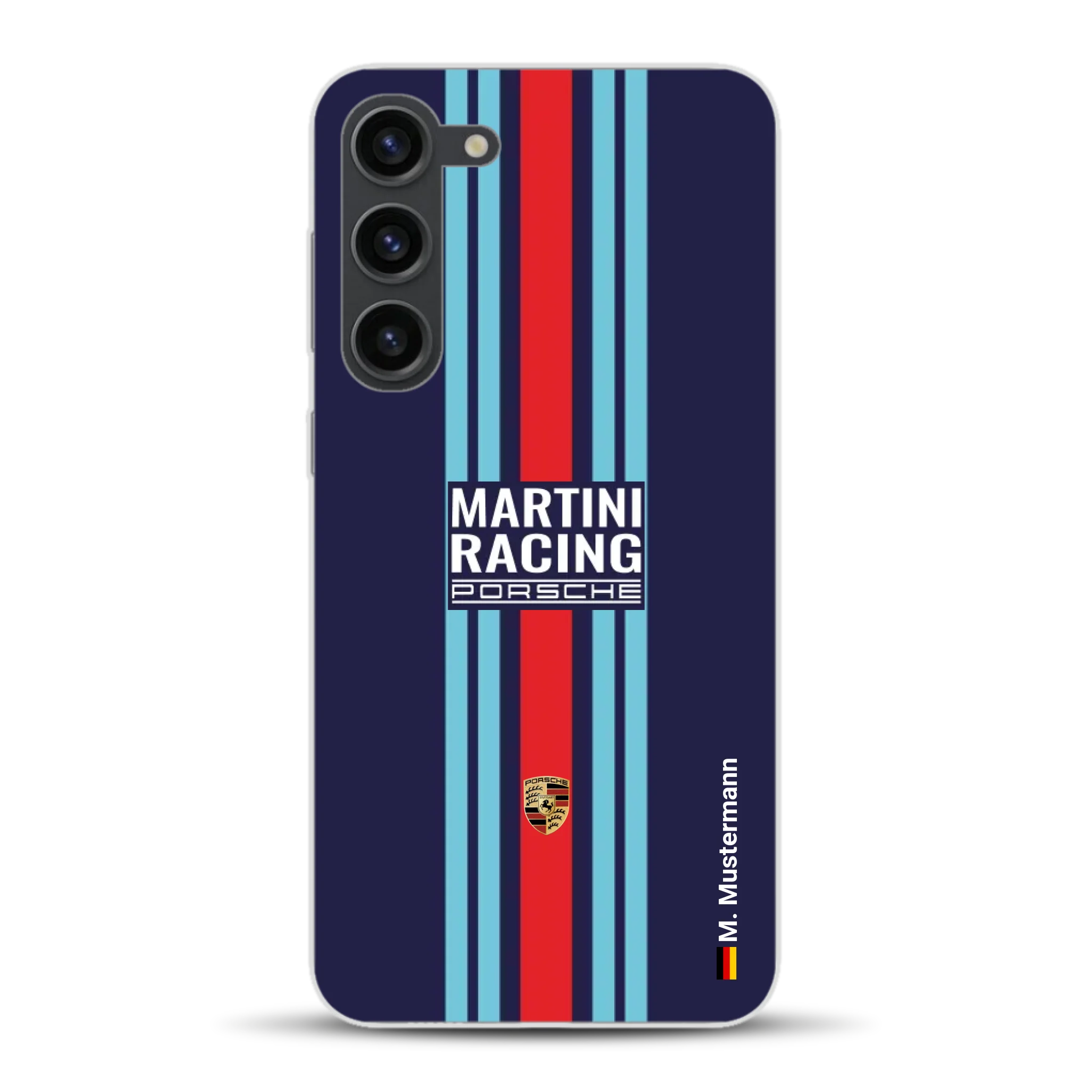 Martini Porsche Livery #2 - Custodia per cellulare personalizzata per Samsung