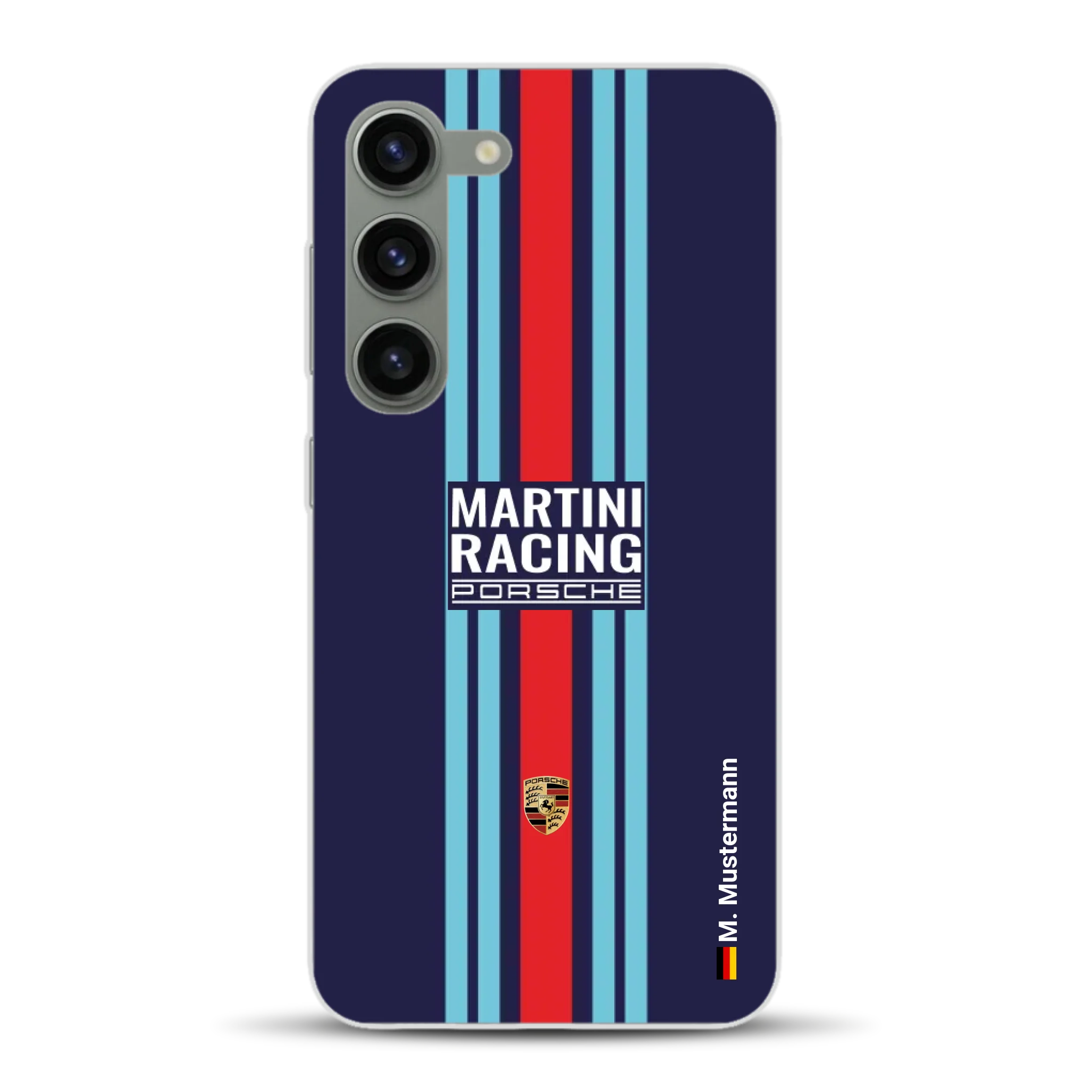 Martini Porsche Livery #2 - Custodia per cellulare personalizzata per Samsung