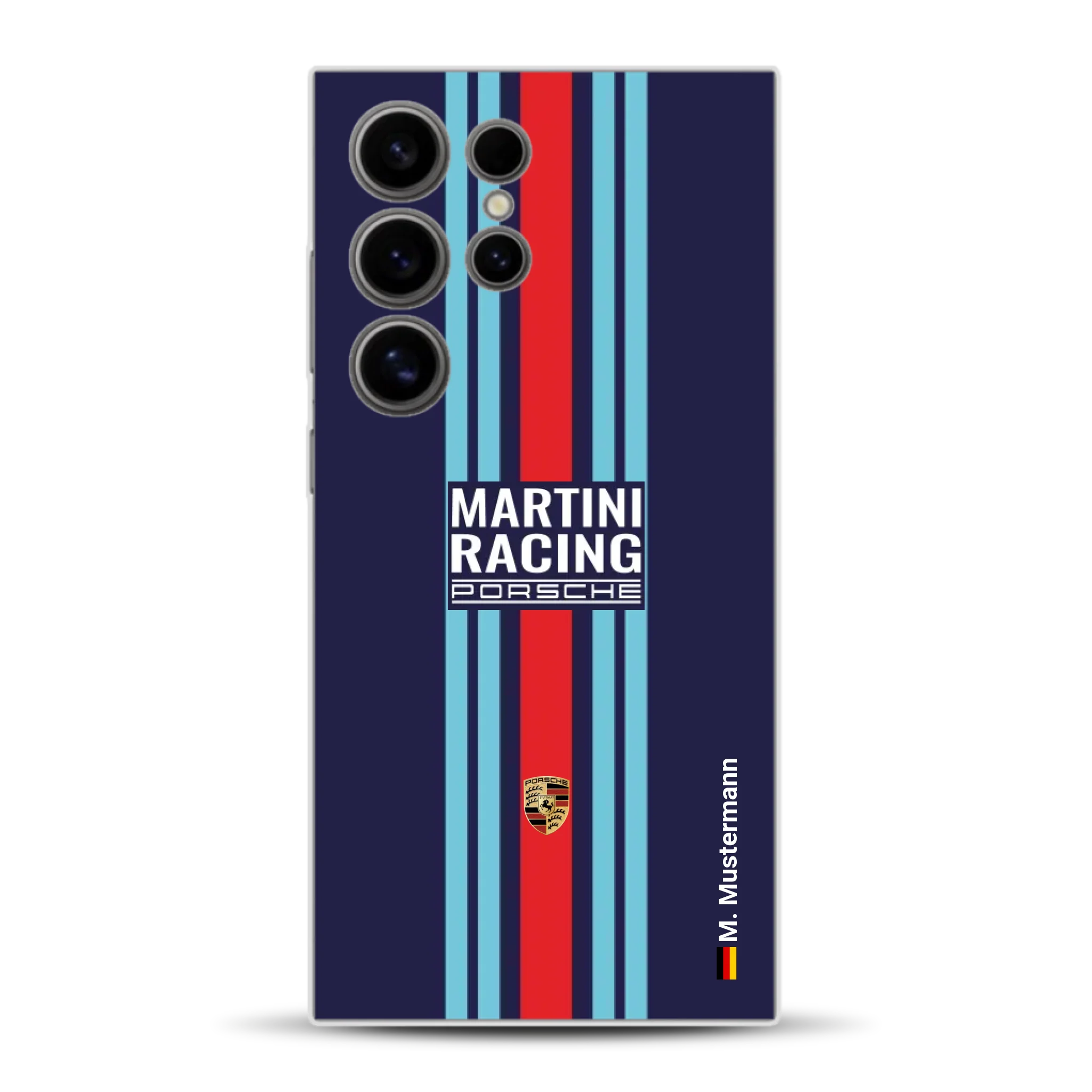 Martini Porsche Livery #2 - Custodia per cellulare personalizzata per Samsung