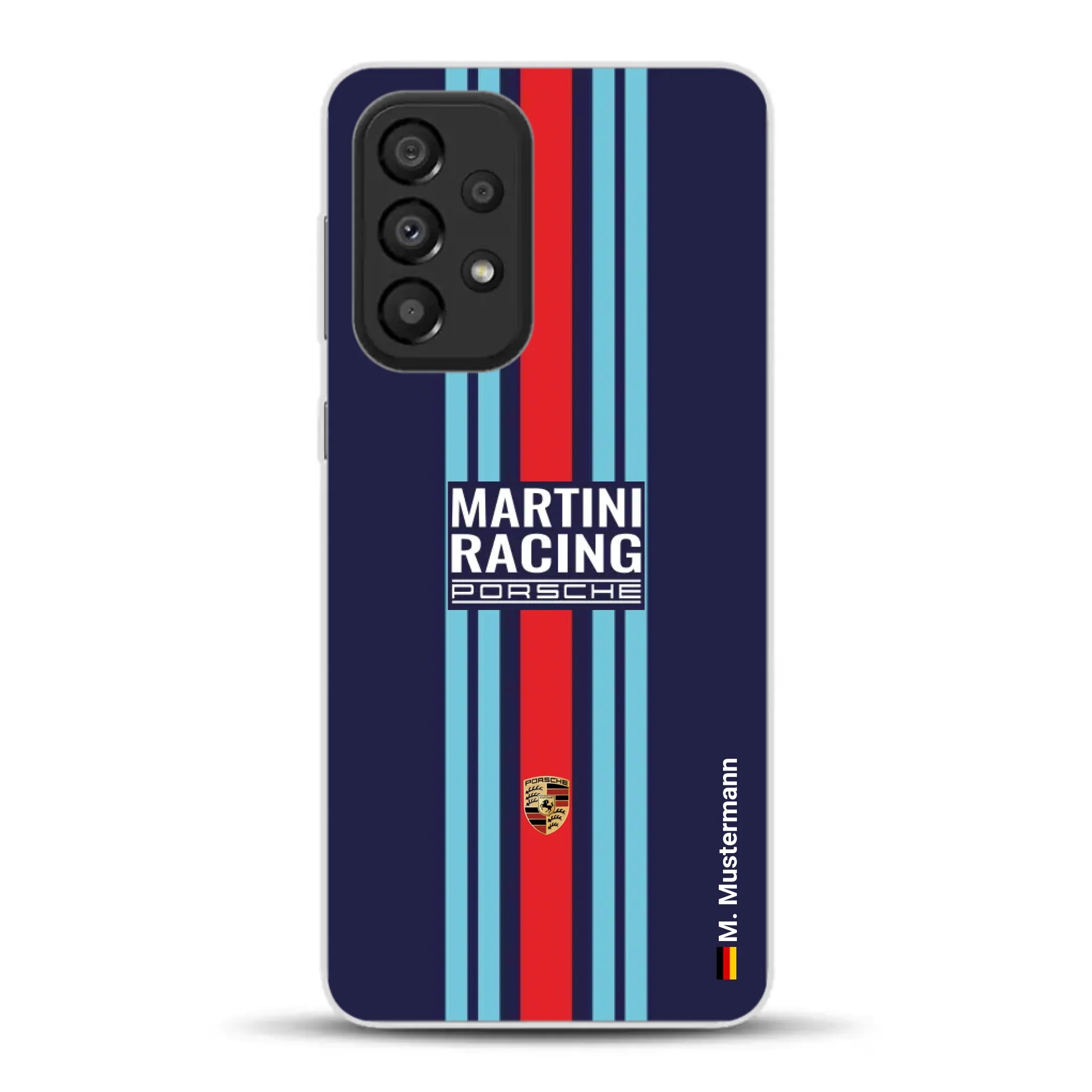 Martini Porsche Livery #2 - Custodia per cellulare personalizzata per Samsung