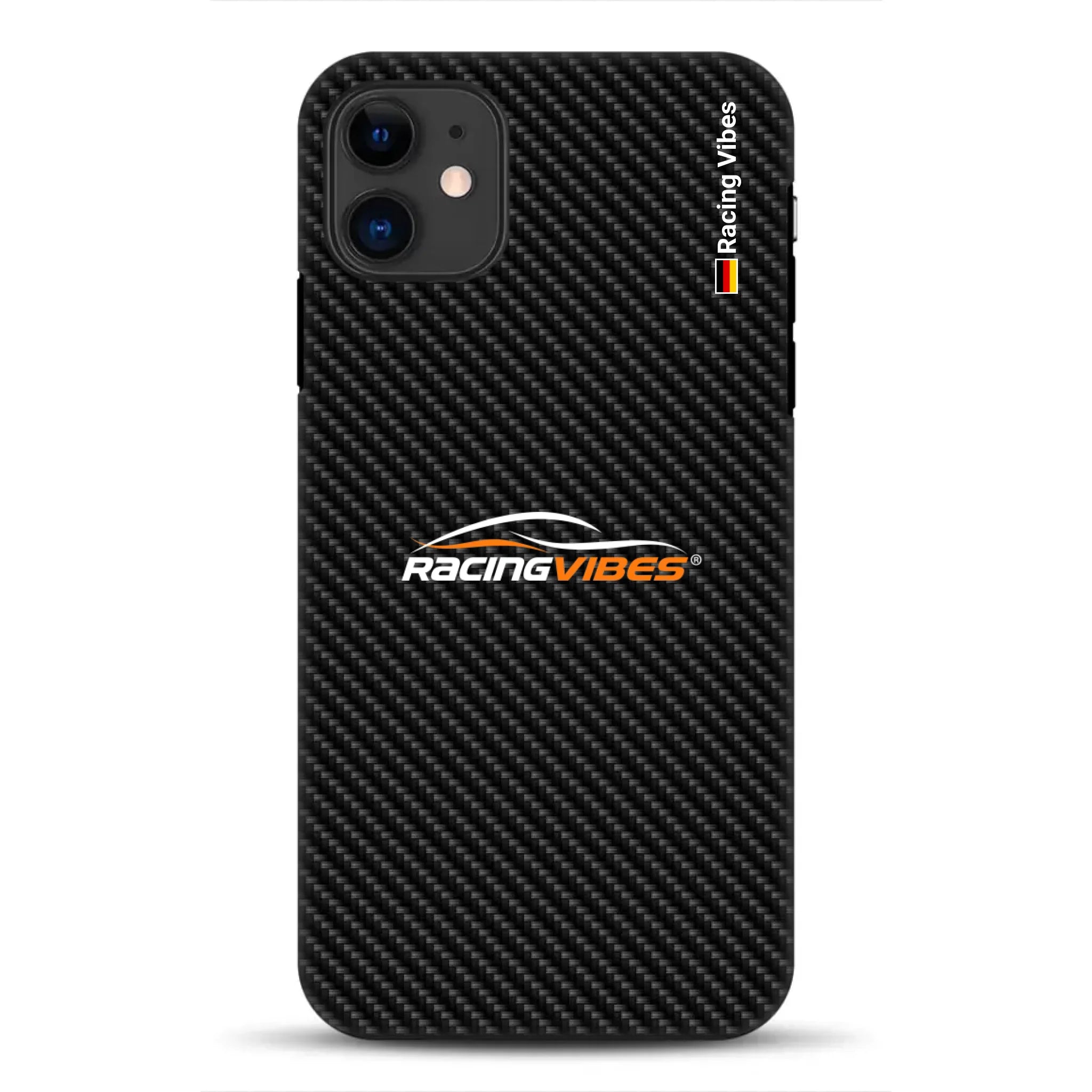 Carbon Style mit Logo Upload – Custodia premium personalizzata per iPhone