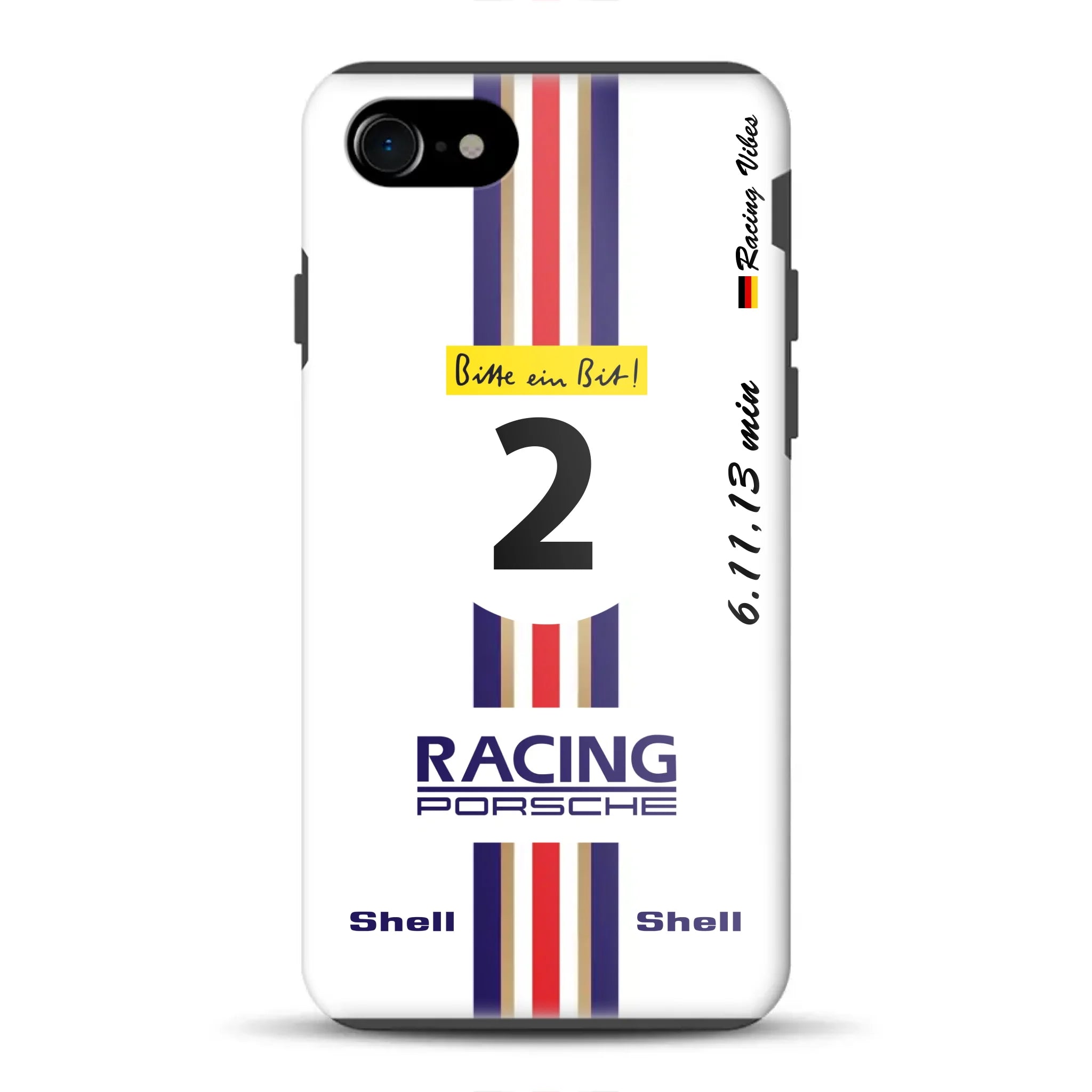 956K #2 Bellof Rekordrunde Nordschleife 1983 Livery – Custodia premium personalizzata per iPhone