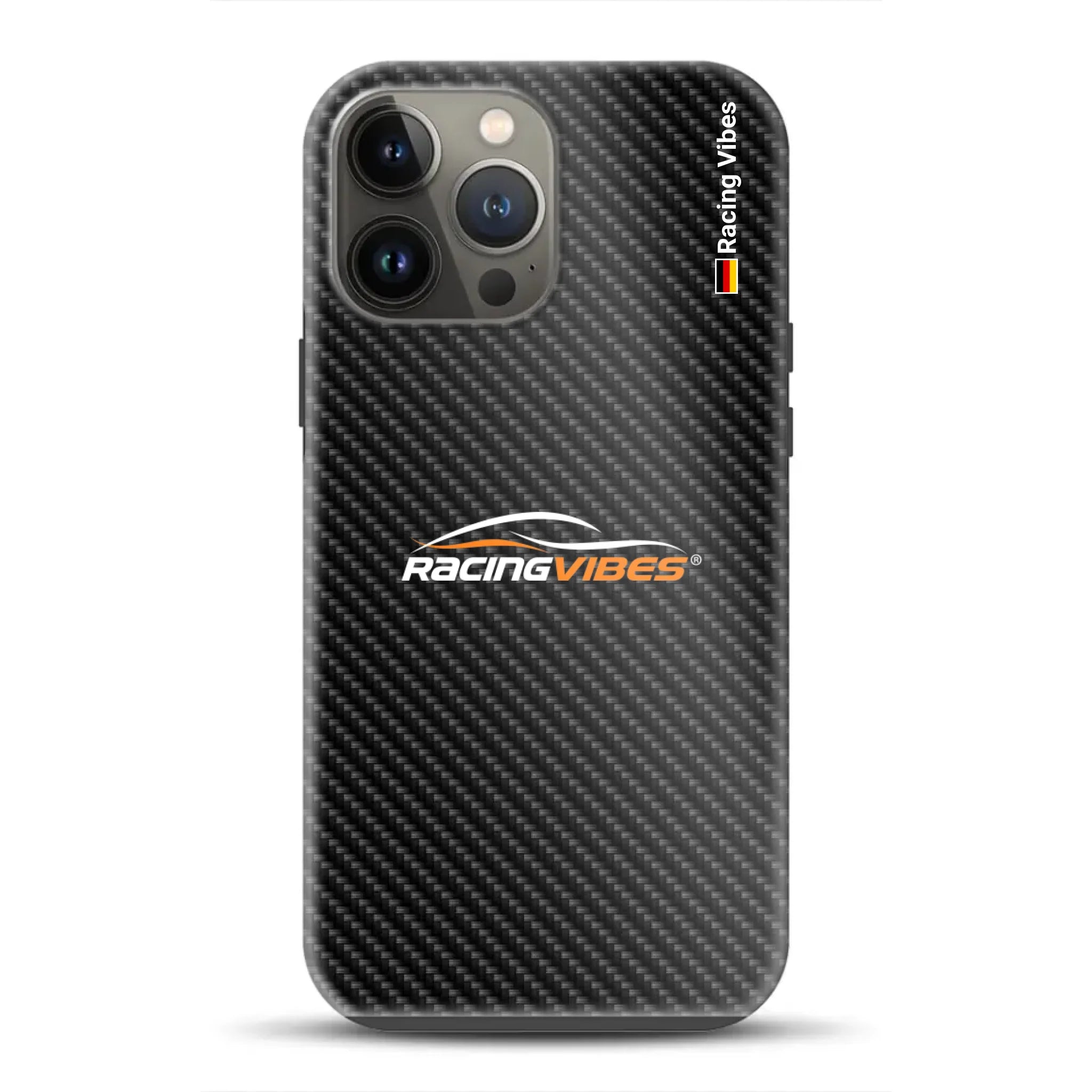 Carbon Style mit Logo Upload – Custodia premium personalizzata per iPhone