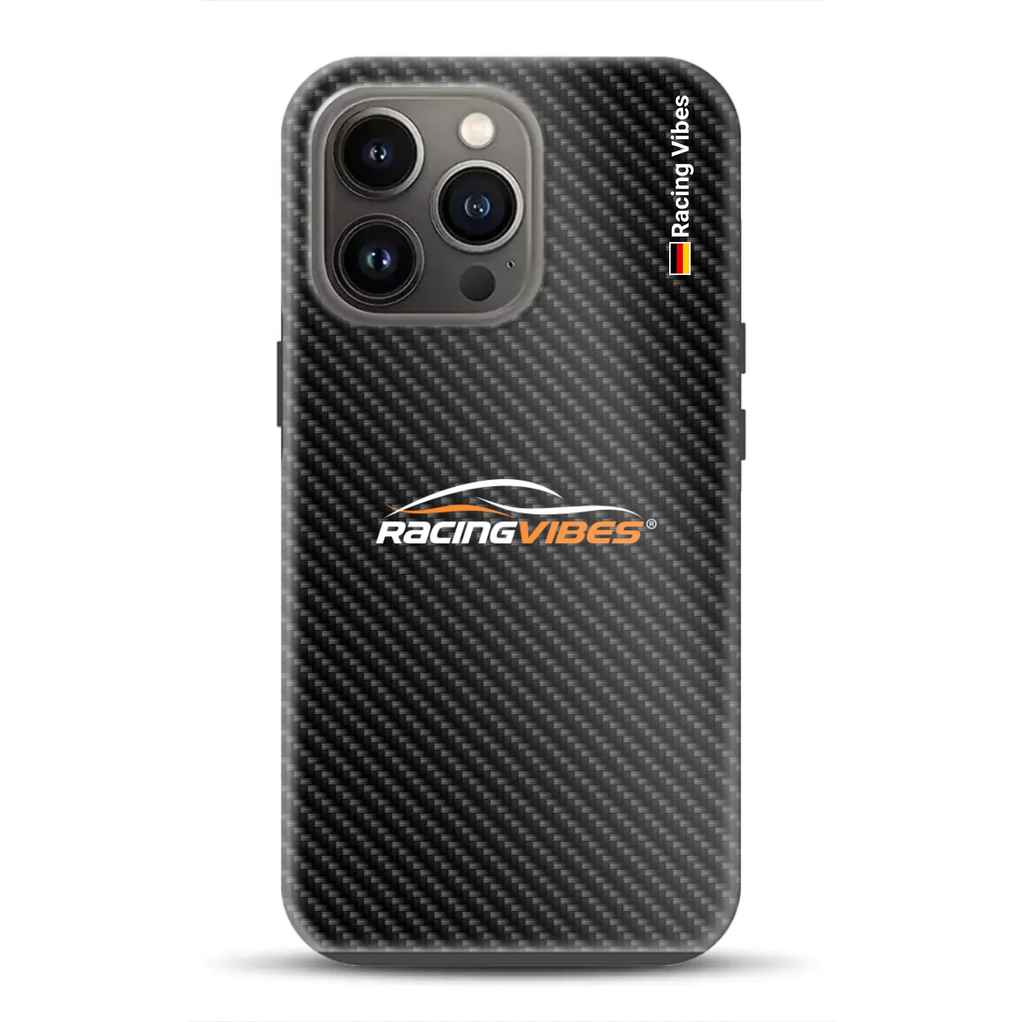 Carbon Style mit Logo Upload – Custodia premium personalizzata per iPhone