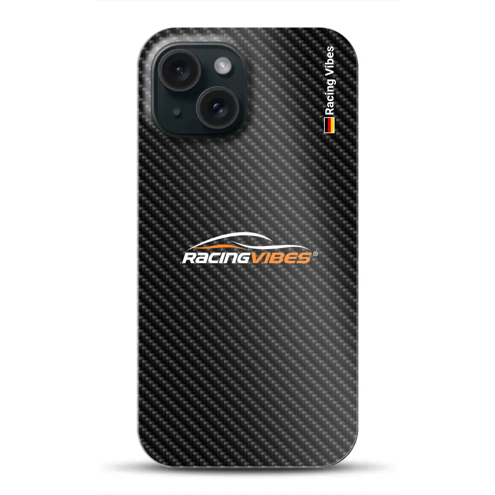 Carbon Style mit Logo Upload – Custodia premium personalizzata per iPhone