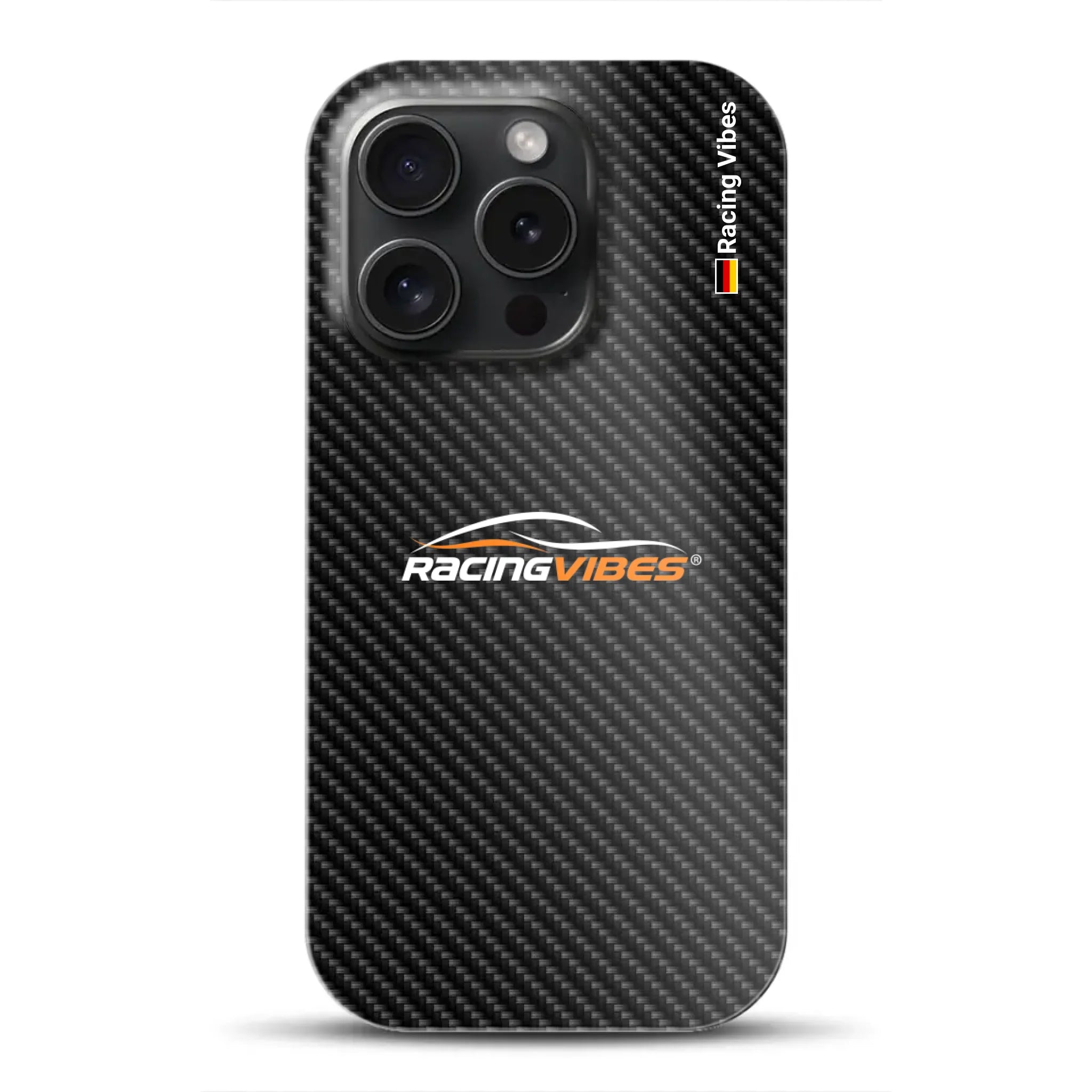 Carbon Style mit Logo Upload – Custodia premium personalizzata per iPhone