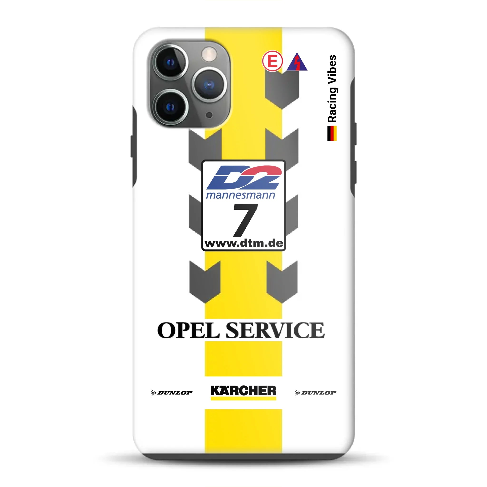 Astra V8 Coupé DTM #7 Team Phoenix 2000 Livery – Custodia premium personalizzata per iPhone