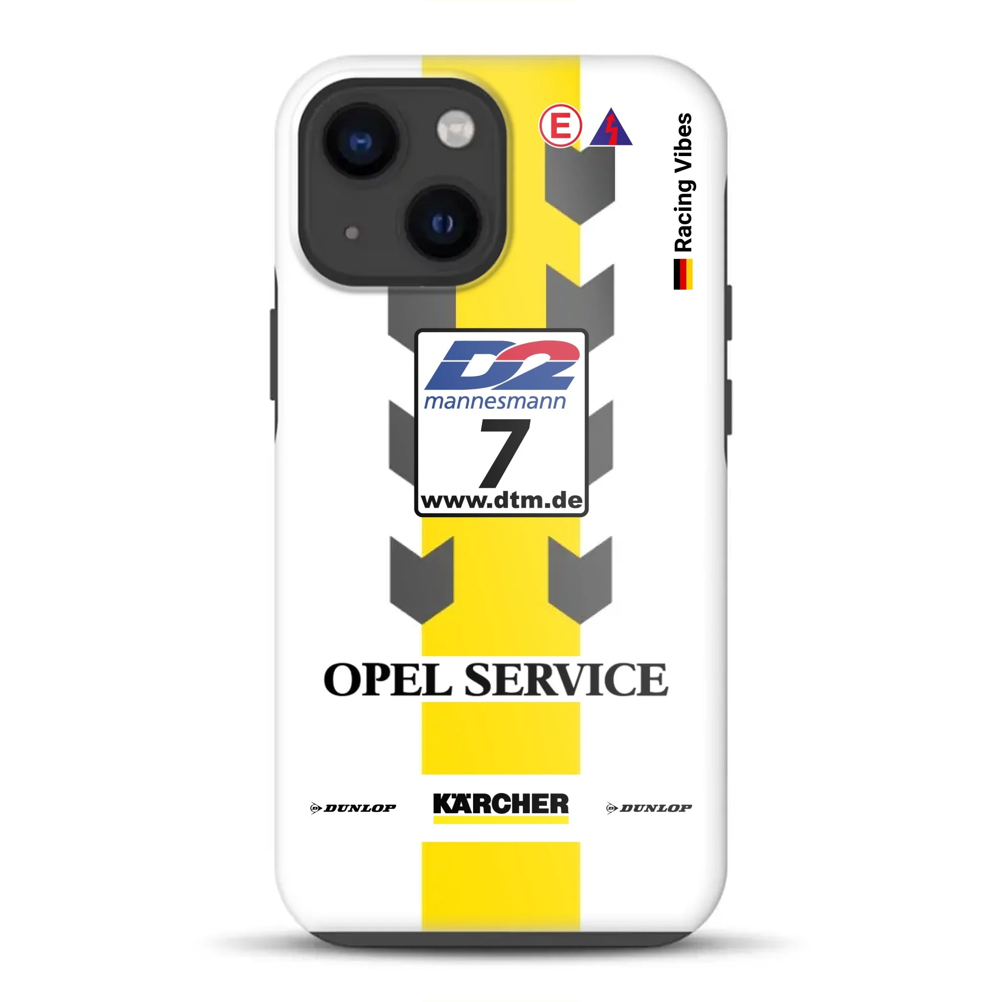 Astra V8 Coupé DTM #7 Team Phoenix 2000 Livery – Custodia premium personalizzata per iPhone