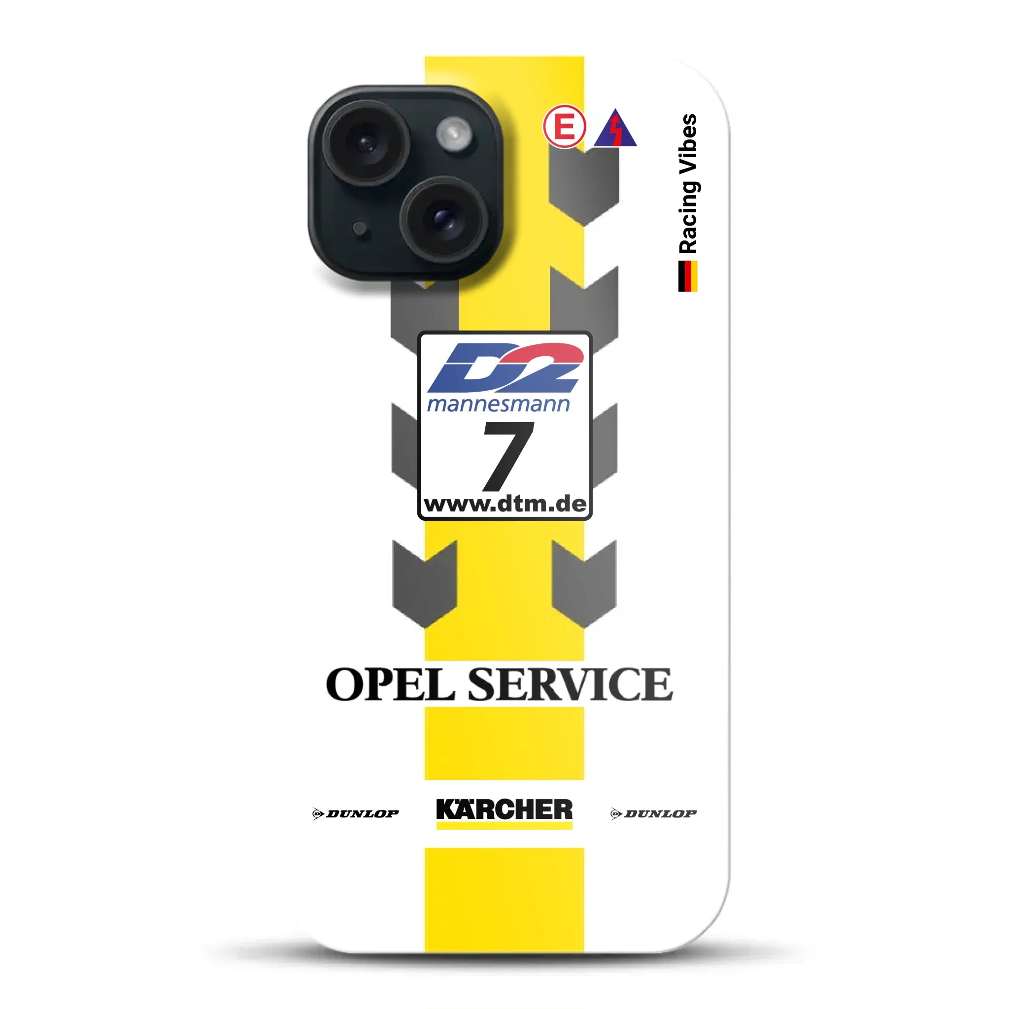 Astra V8 Coupé DTM #7 Team Phoenix 2000 Livery – Custodia premium personalizzata per iPhone