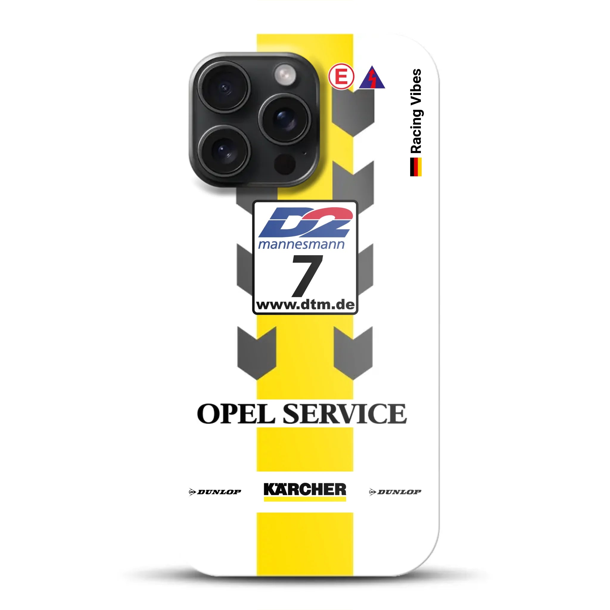 Astra V8 Coupé DTM #7 Team Phoenix 2000 Livery – Custodia premium personalizzata per iPhone