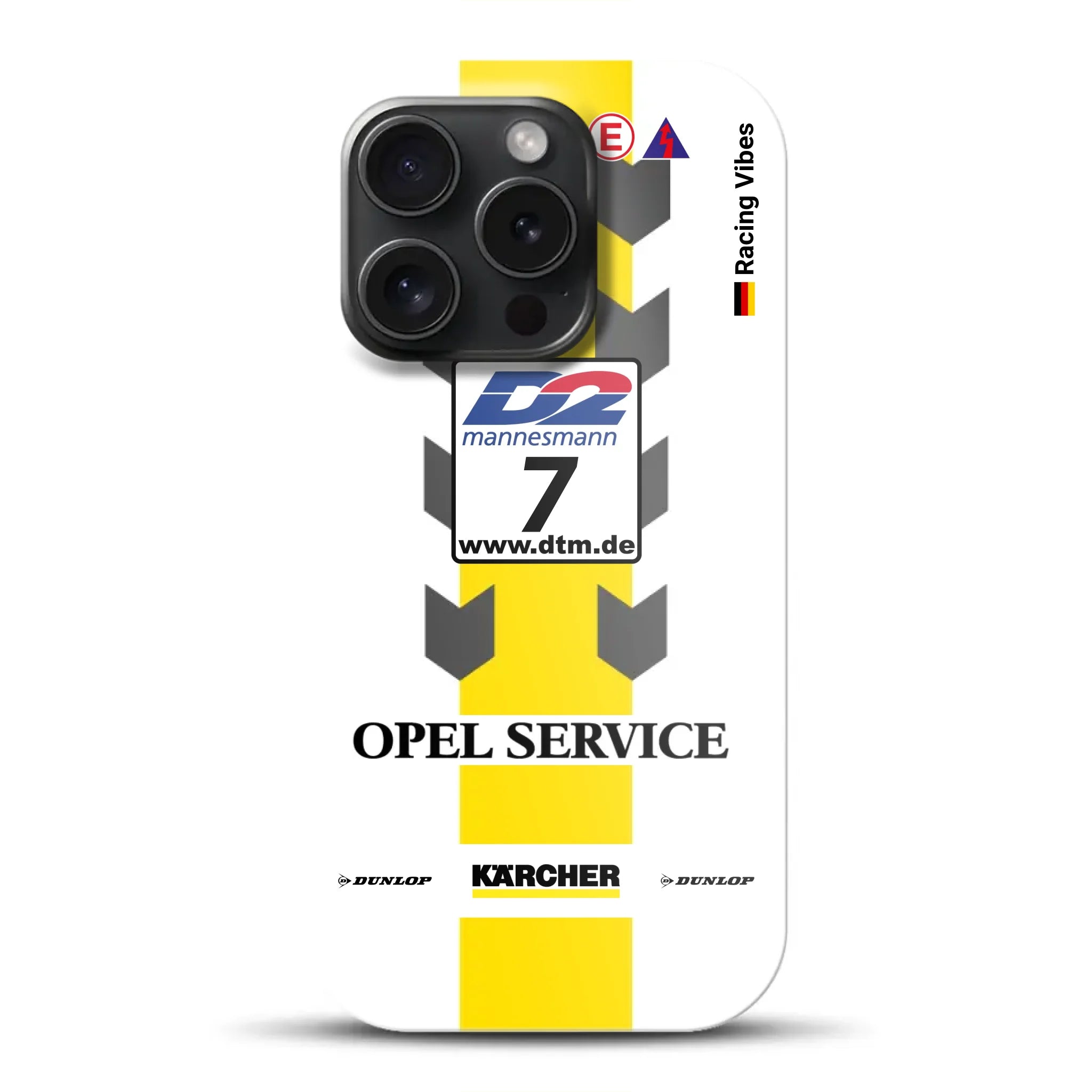 Astra V8 Coupé DTM #7 Team Phoenix 2000 Livery – Custodia premium personalizzata per iPhone