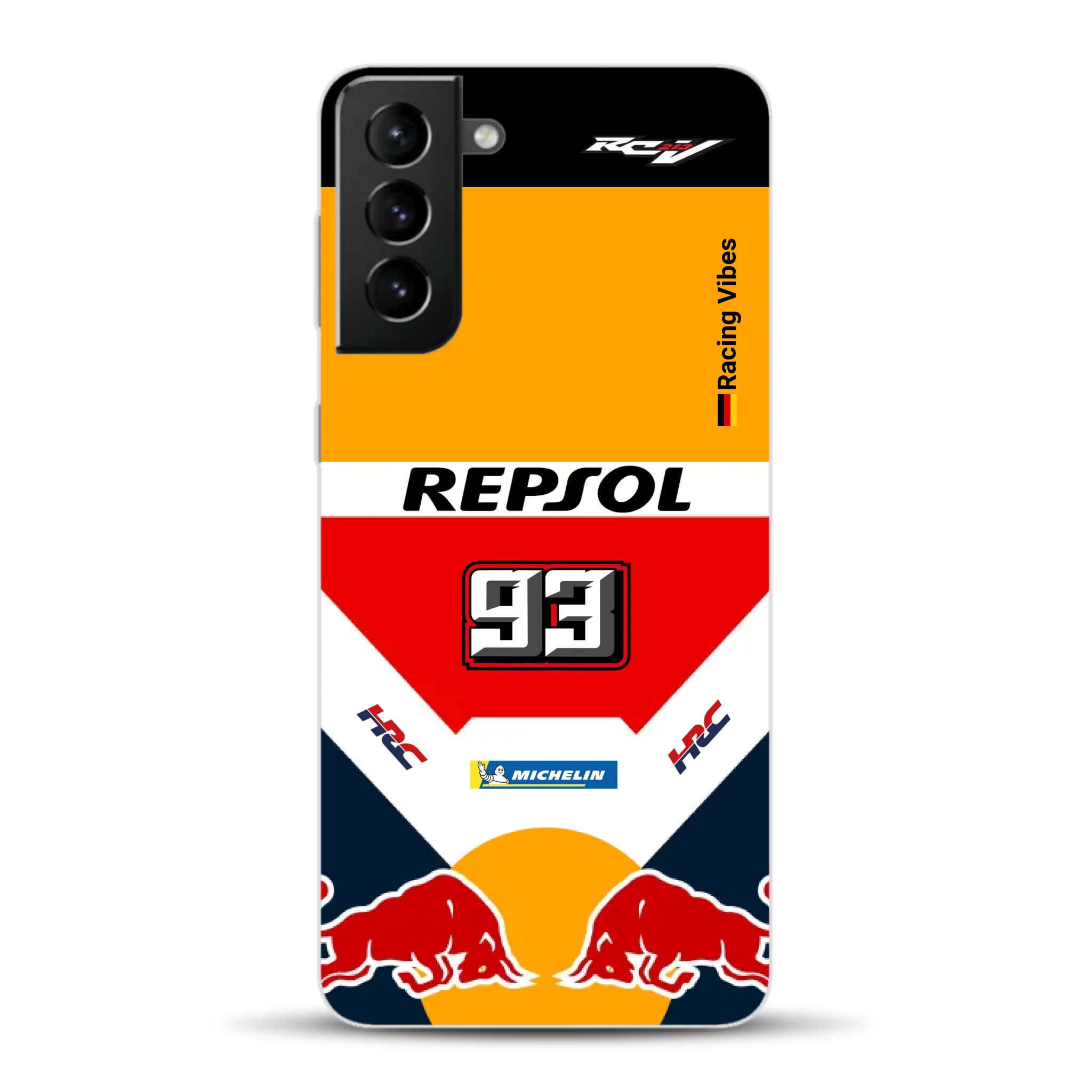 RC213V MotoGP Marc Márquez 2019 Champion Livery - Custodia per cellulare personalizzata per Samsung